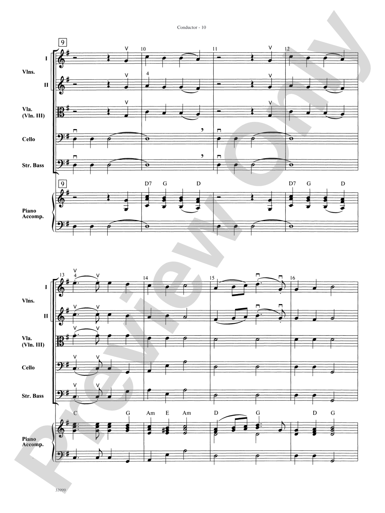 Classics for a Traditional Christmas, Level 1: String Orchestra Conductor Score & Parts
