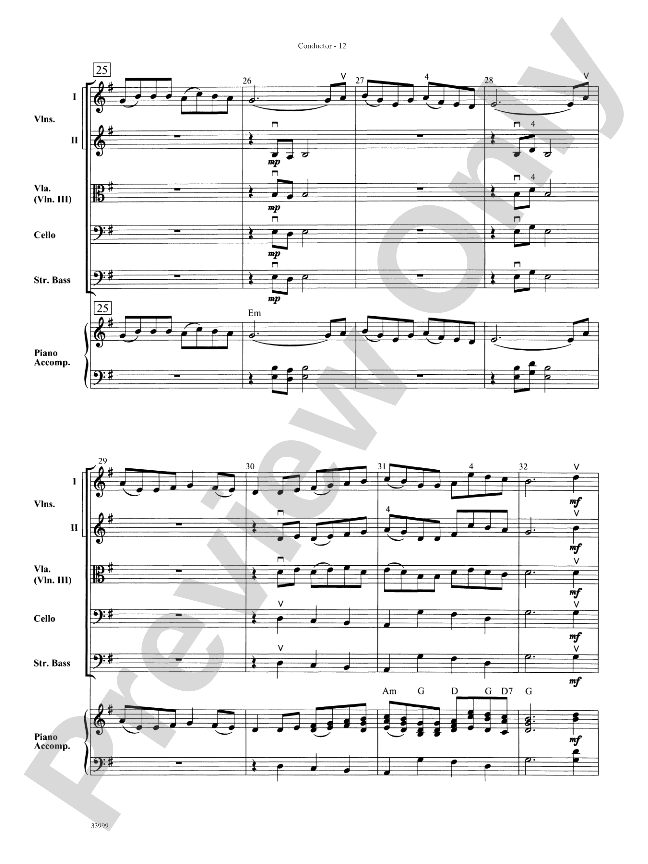 Classics for a Traditional Christmas, Level 1: String Orchestra Conductor Score & Parts