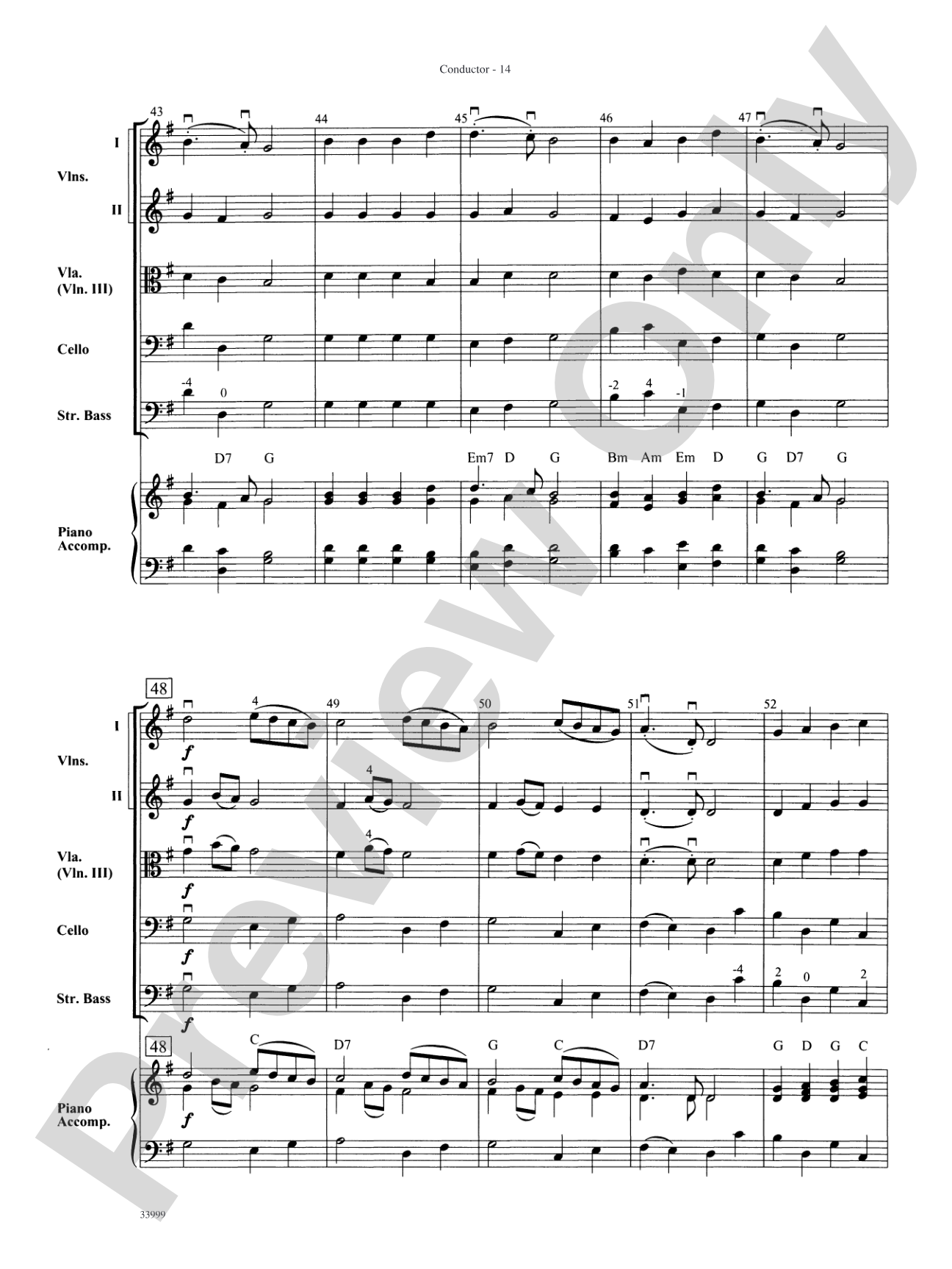 Classics for a Traditional Christmas, Level 1: String Orchestra Conductor Score & Parts
