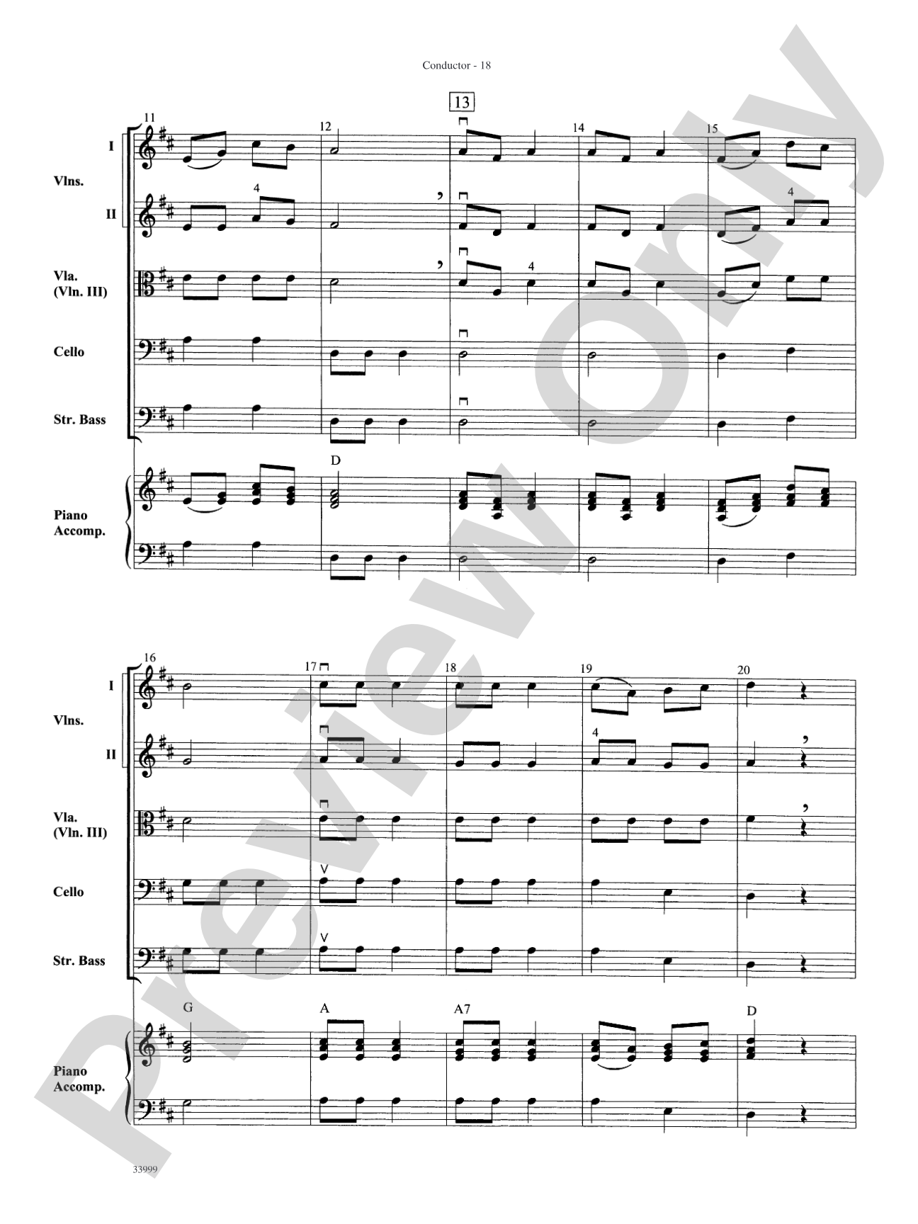 Classics for a Traditional Christmas, Level 1: String Orchestra Conductor Score & Parts