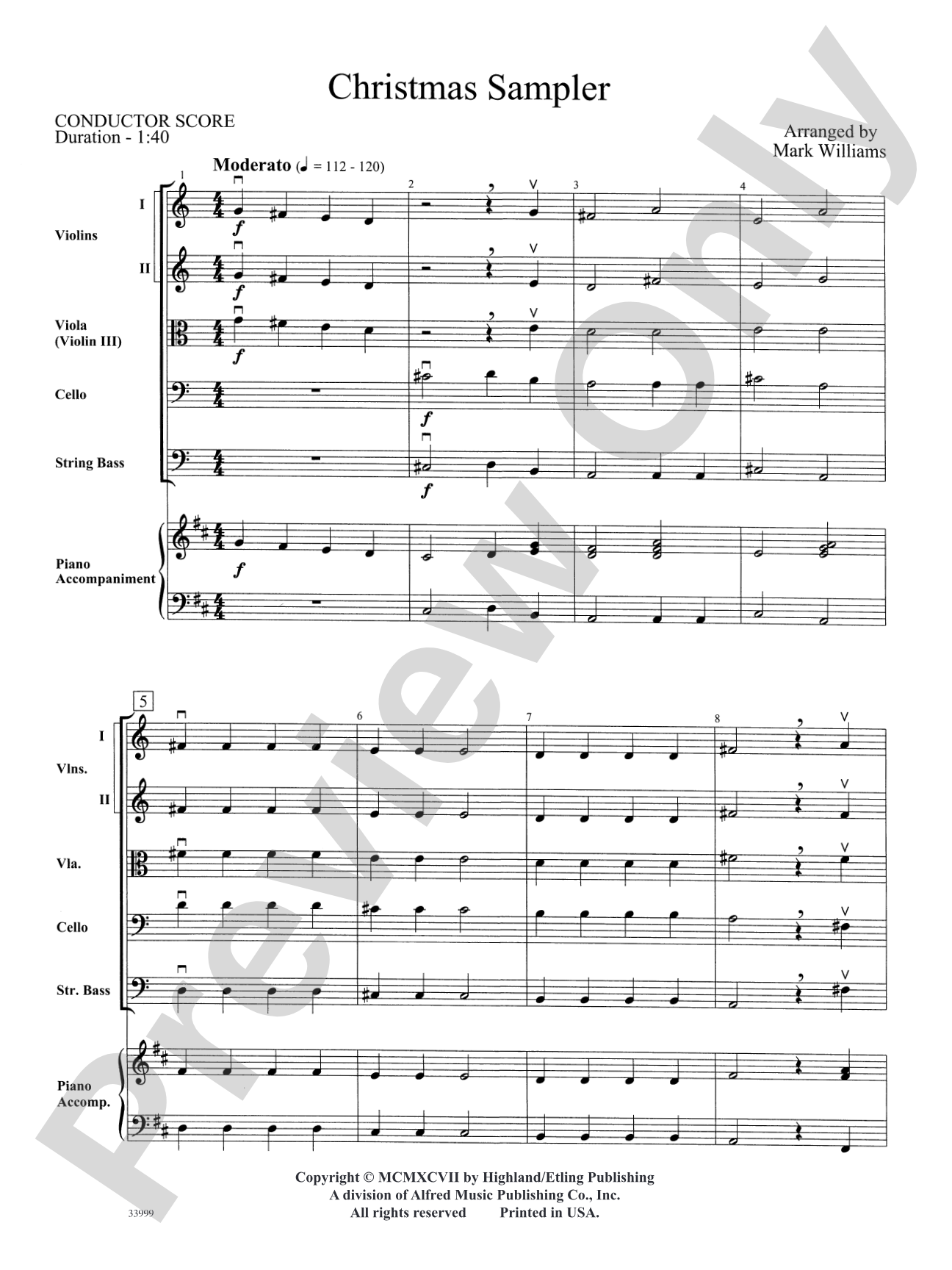 Classics for a Traditional Christmas, Level 1: String Orchestra Conductor Score & Parts