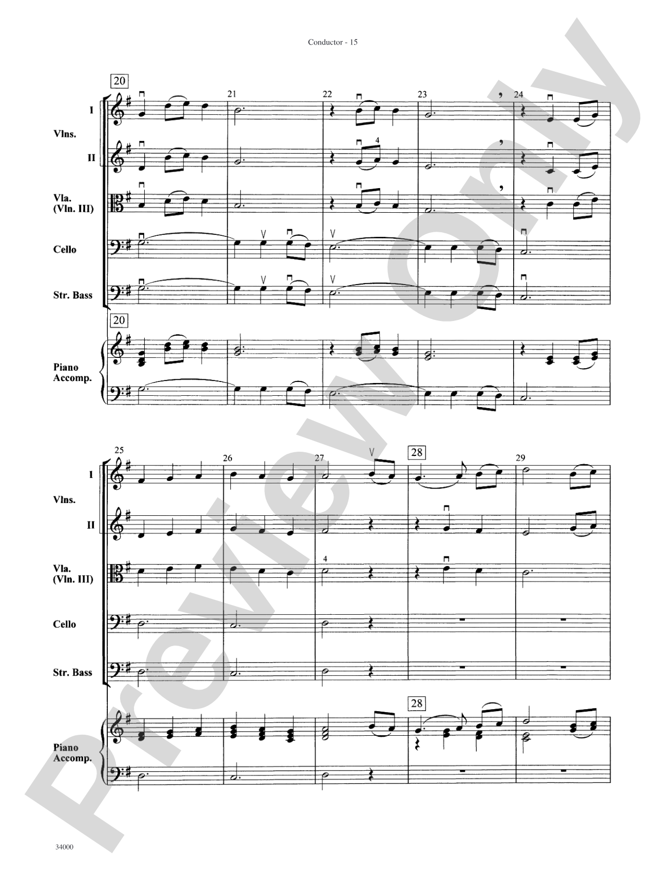 Classics for a Traditional Christmas, Level 2: String Orchestra Conductor Score & Parts
