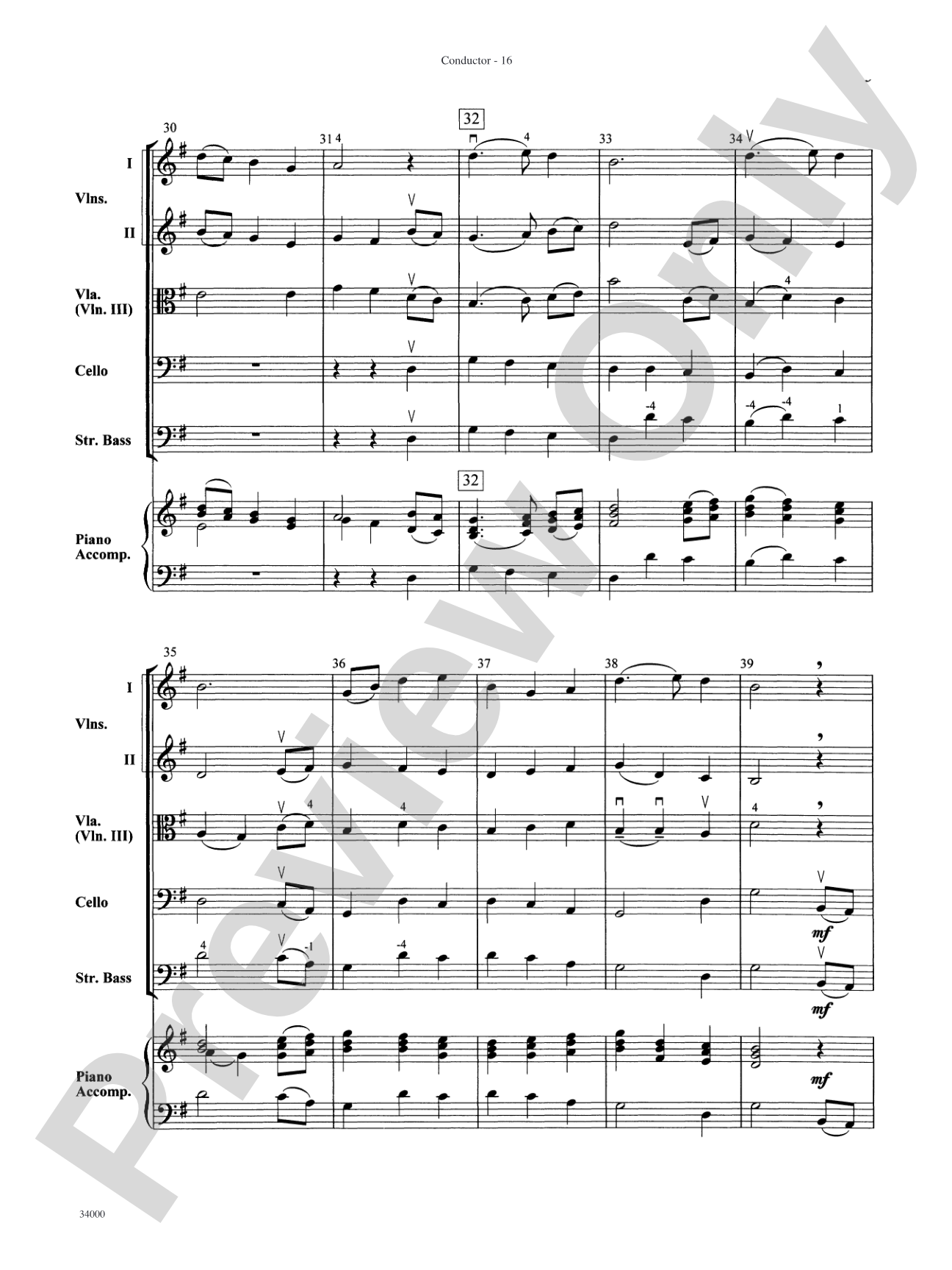 Classics for a Traditional Christmas, Level 2: String Orchestra Conductor Score & Parts