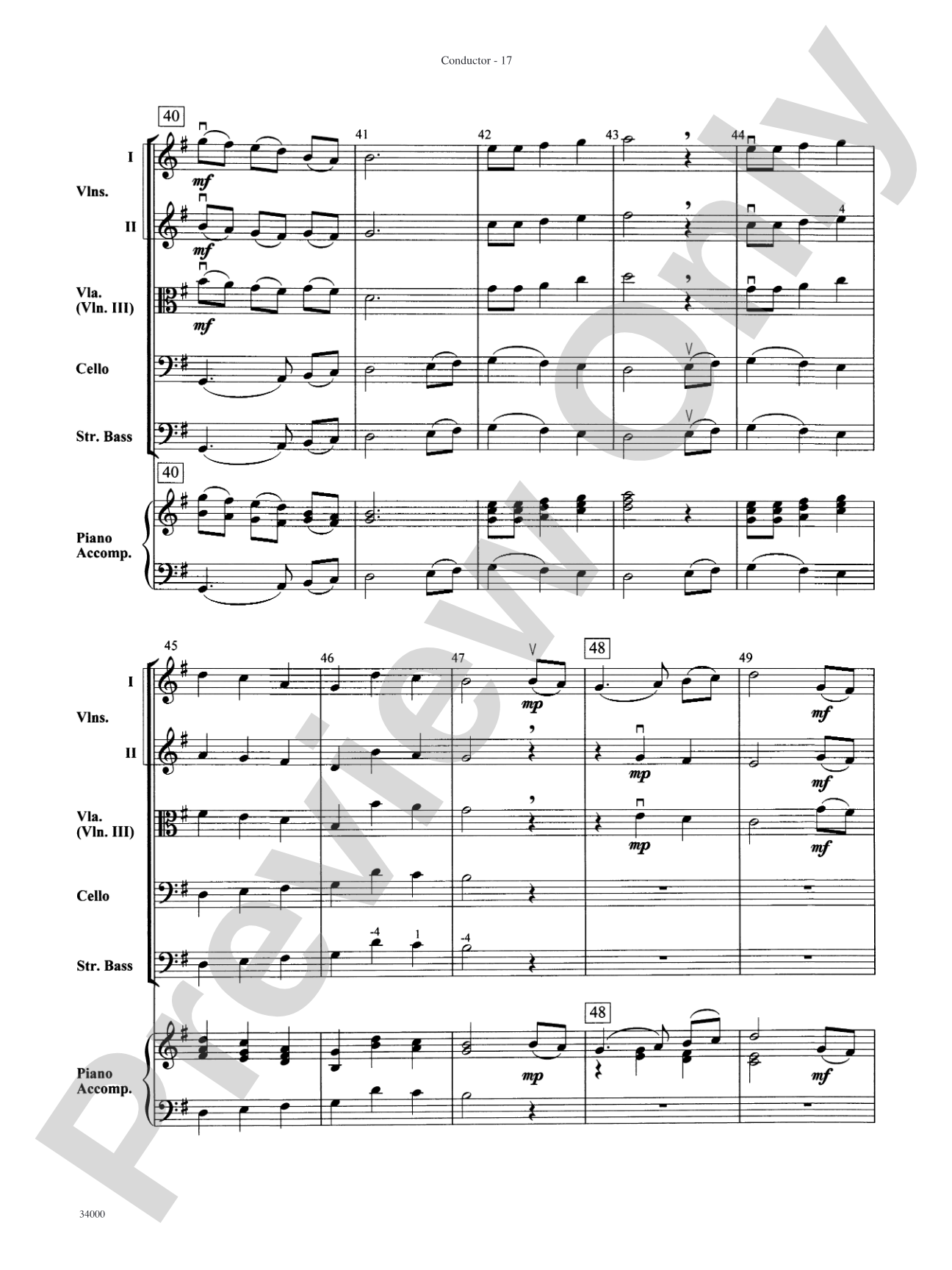 Classics for a Traditional Christmas, Level 2: String Orchestra Conductor Score & Parts
