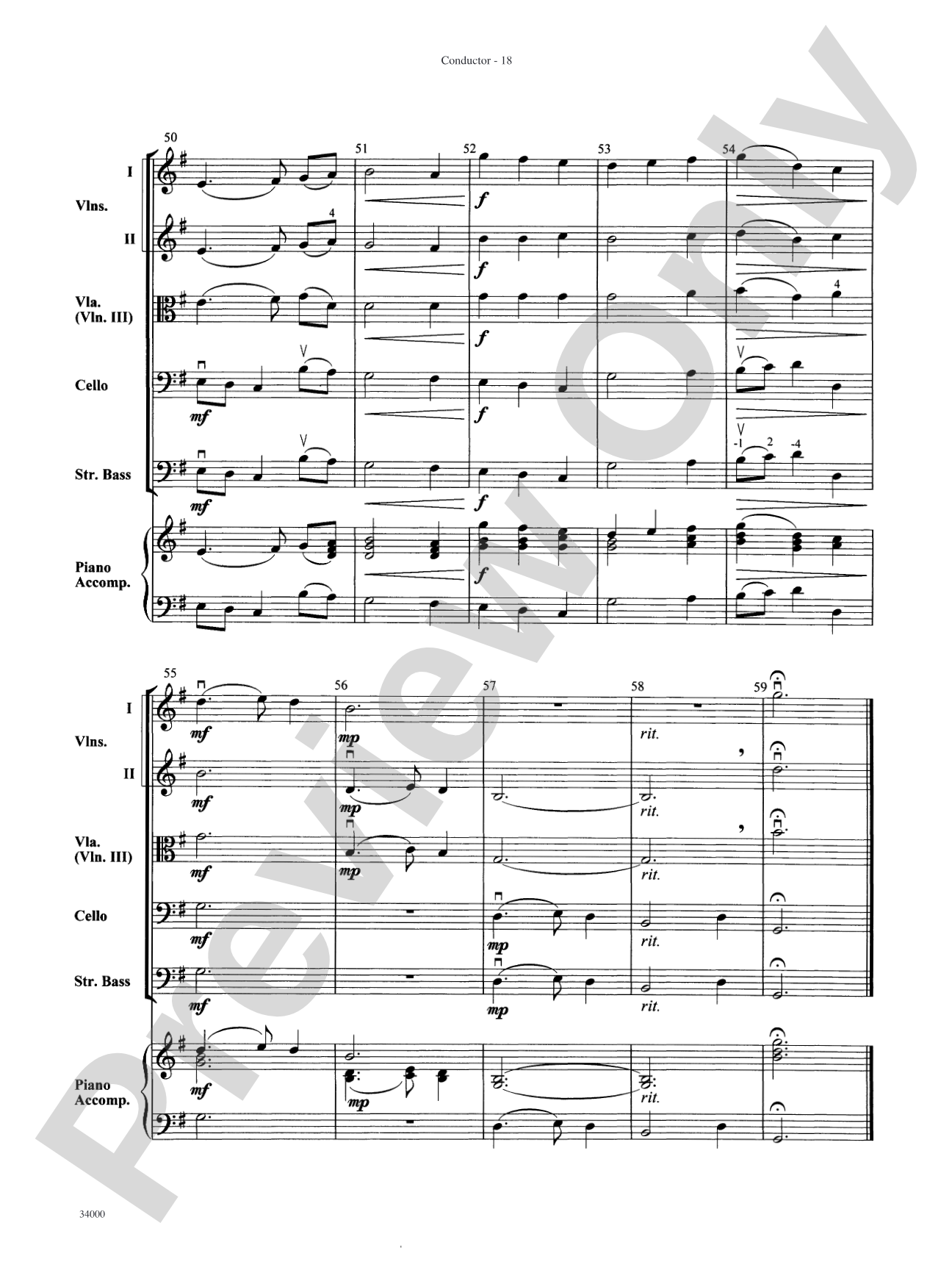 Classics for a Traditional Christmas, Level 2: String Orchestra Conductor Score & Parts
