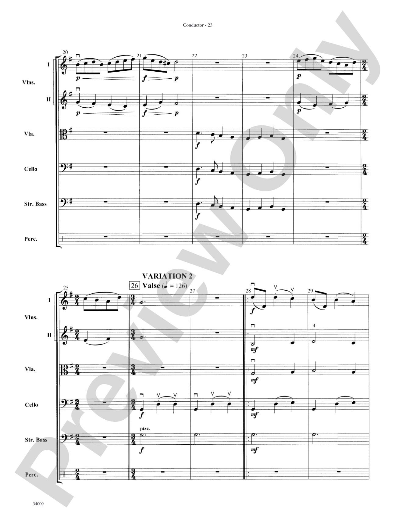 Classics for a Traditional Christmas, Level 2: String Orchestra Conductor Score & Parts