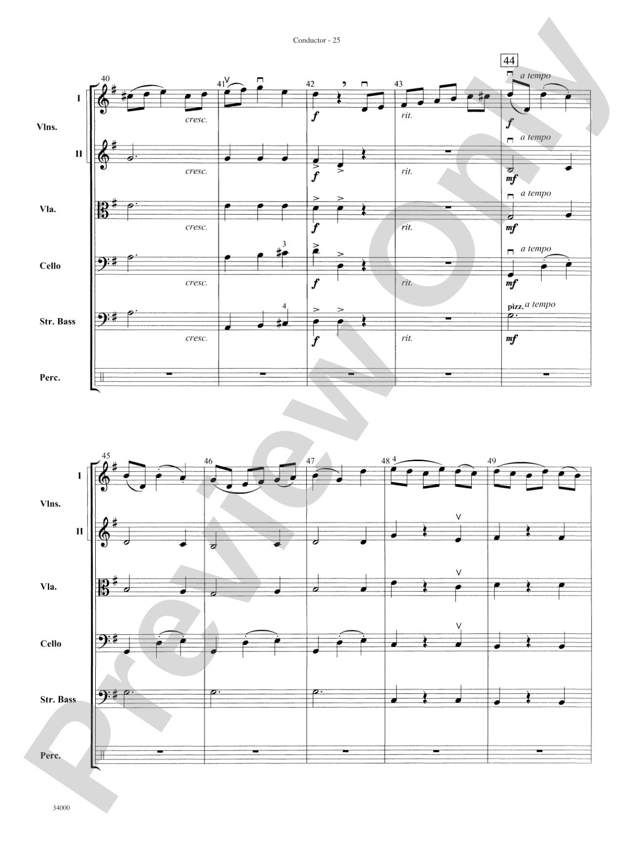 Classics for a Traditional Christmas, Level 2: String Orchestra Conductor Score & Parts