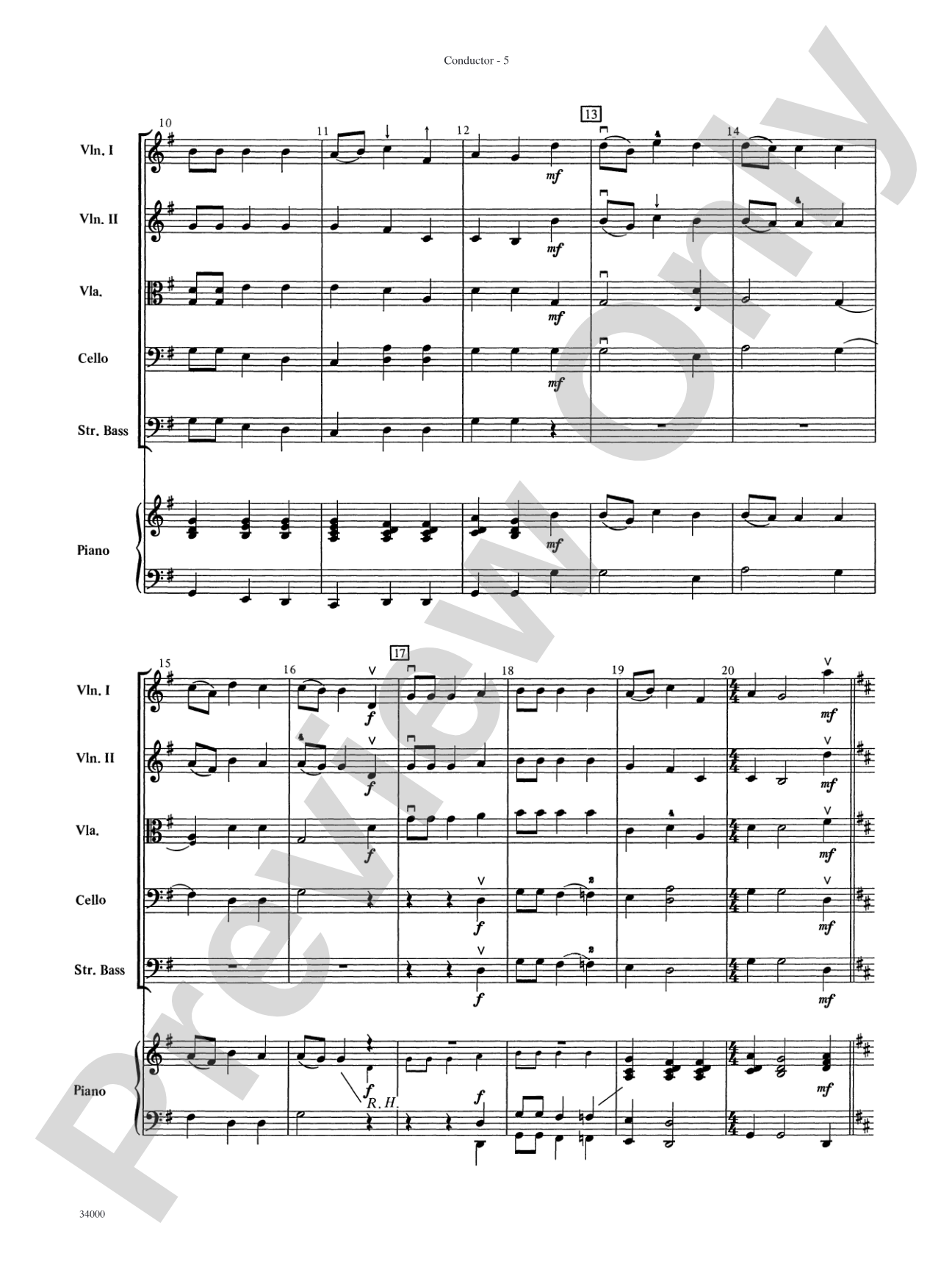 Classics for a Traditional Christmas, Level 2: String Orchestra Conductor Score & Parts