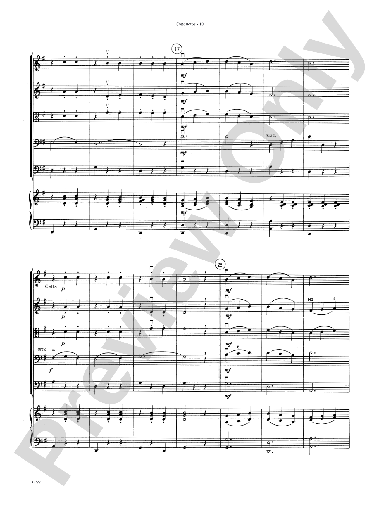 Classics from Merle Isaac: String Orchestra Conductor Score & Parts