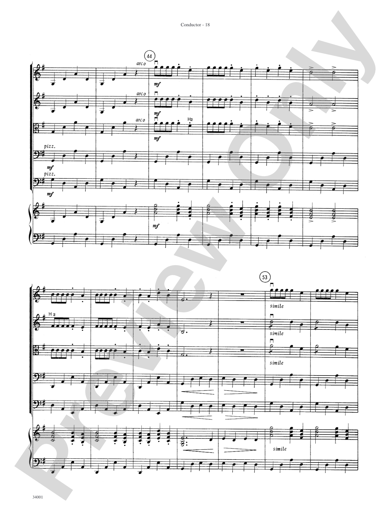 Classics from Merle Isaac: String Orchestra Conductor Score & Parts