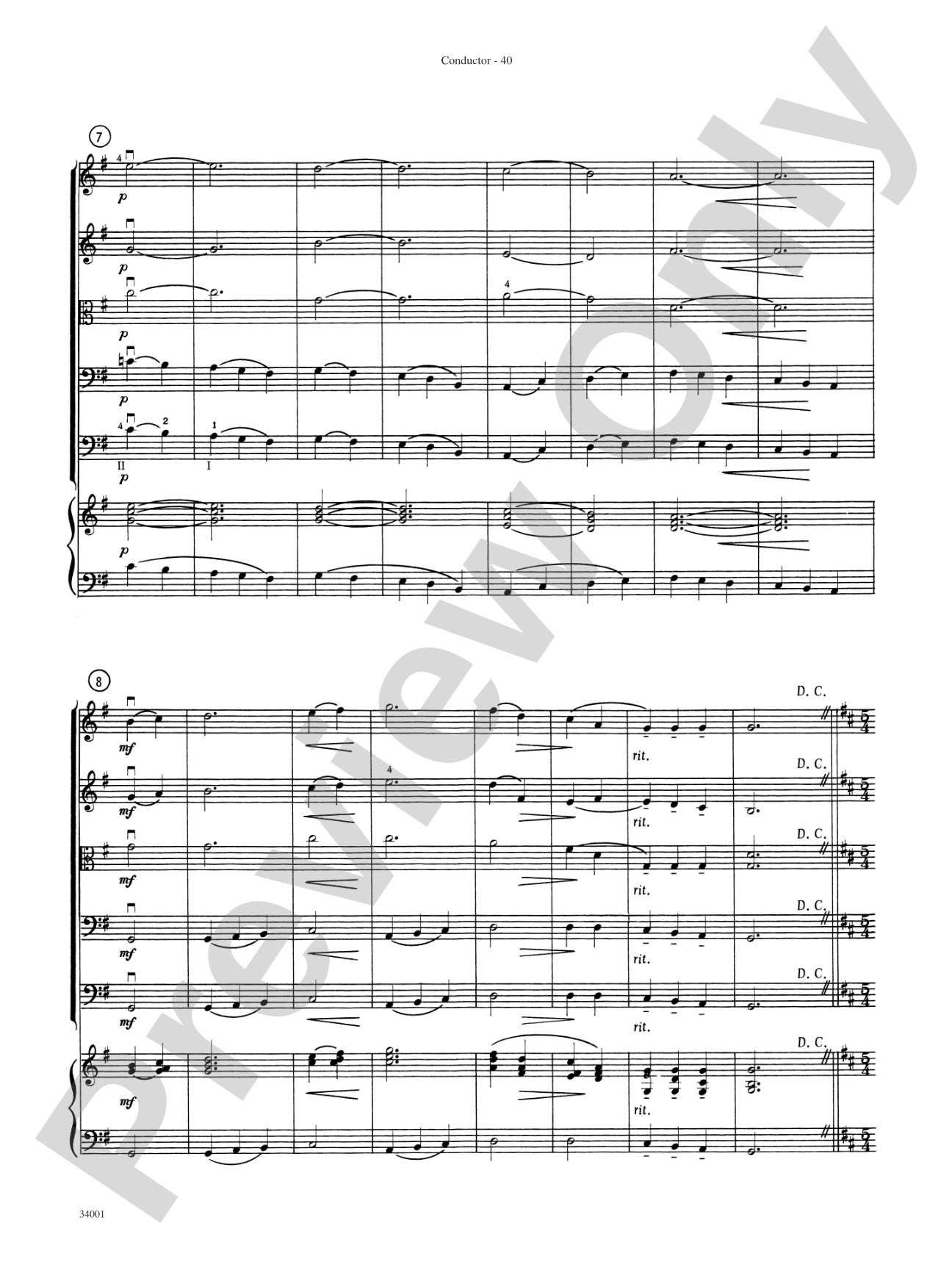Classics from Merle Isaac: String Orchestra Conductor Score & Parts