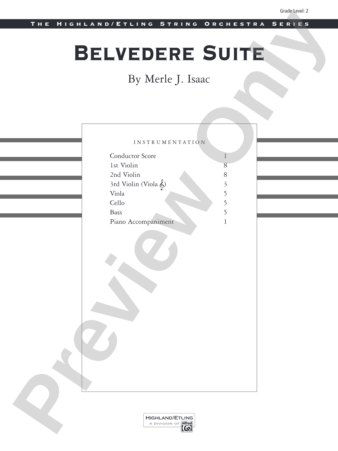 Classics from Merle Isaac: String Orchestra Conductor Score & Parts