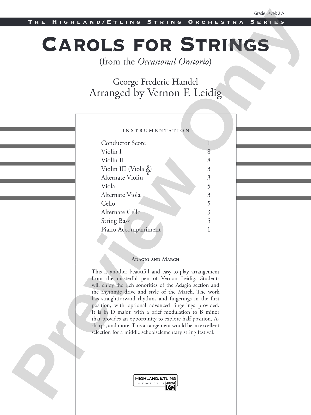 Classics for Contest: String Orchestra Conductor Score & Parts