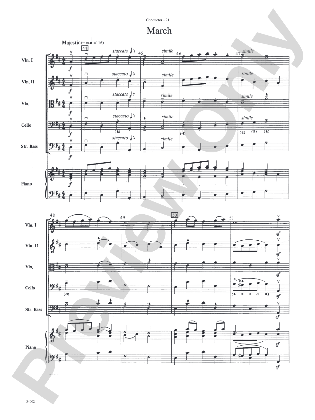 Classics for Contest: String Orchestra Conductor Score & Parts