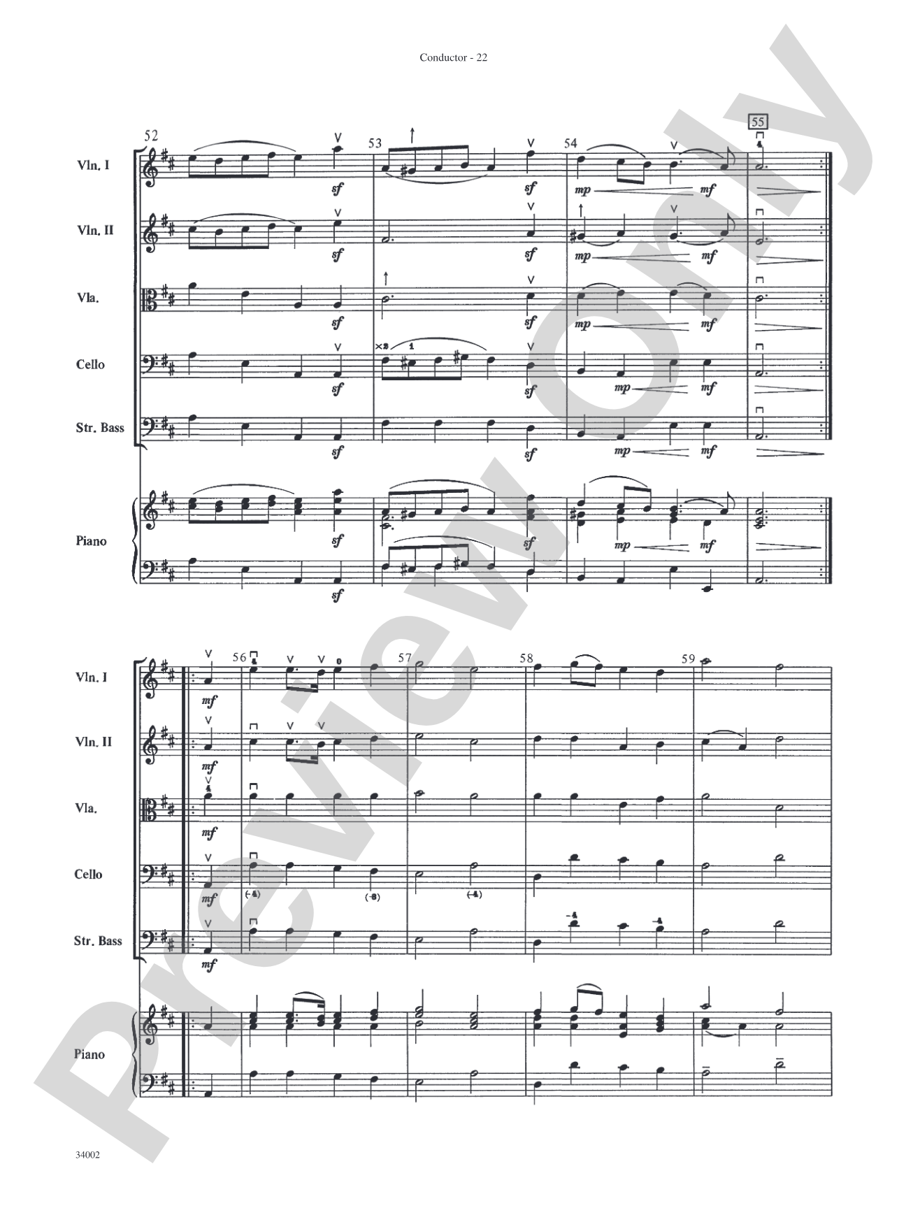 Classics for Contest: String Orchestra Conductor Score & Parts
