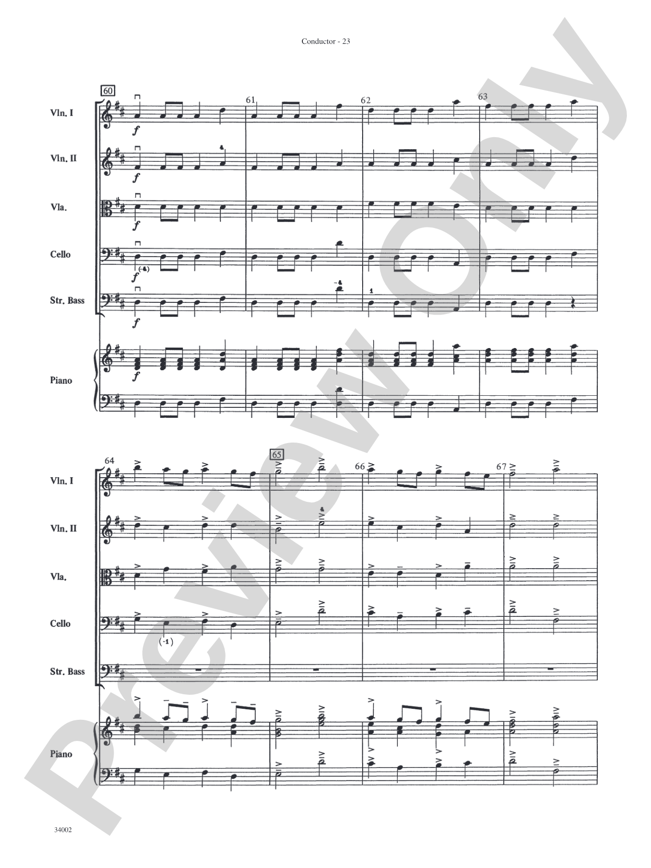 Classics for Contest: String Orchestra Conductor Score & Parts