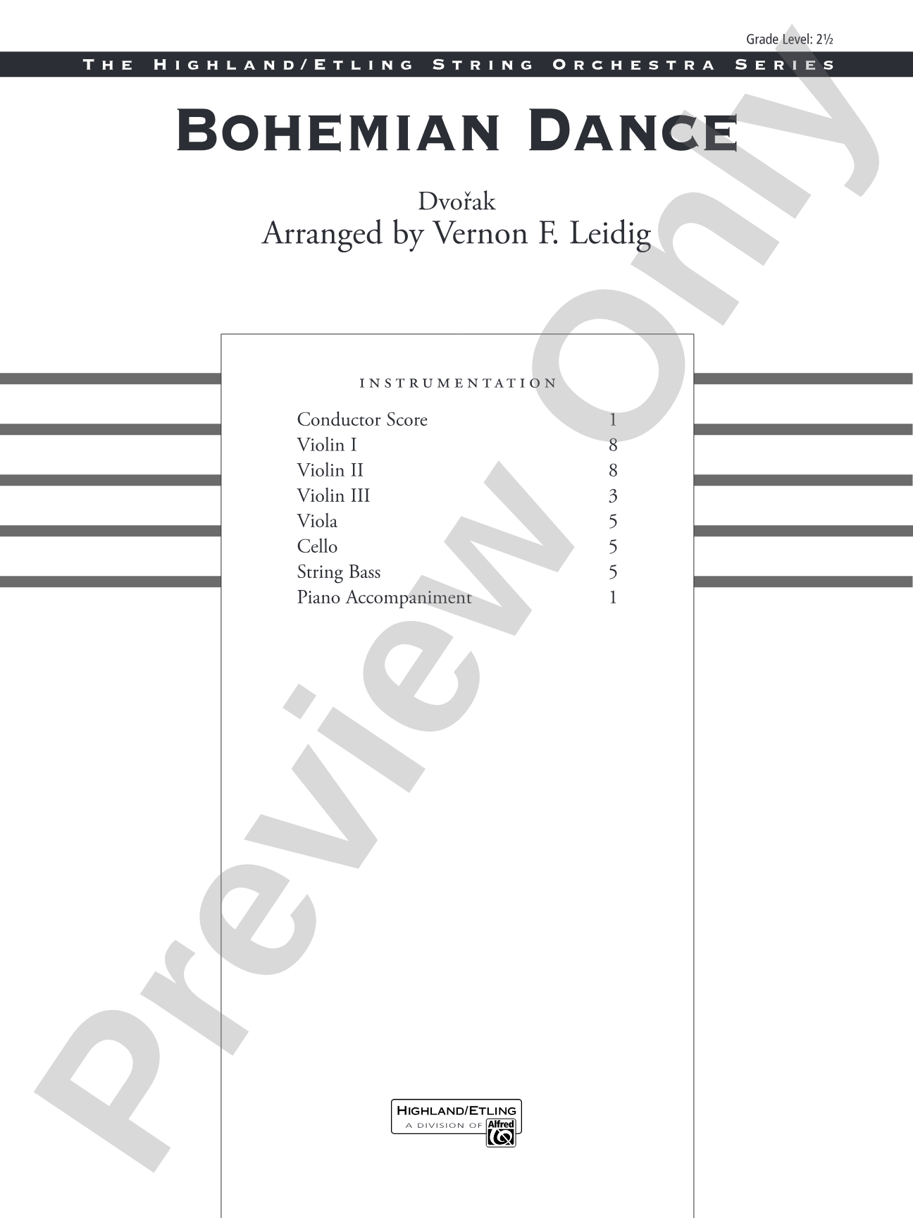 Classics for Contest: String Orchestra Conductor Score & Parts