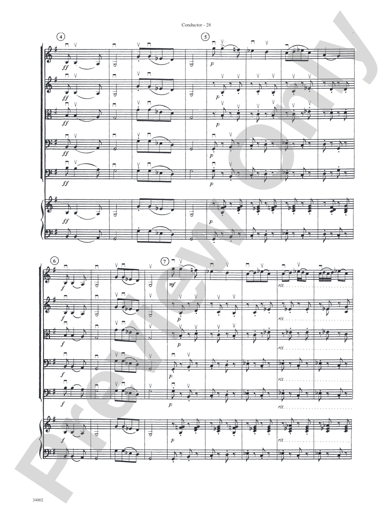 Classics for Contest: String Orchestra Conductor Score & Parts