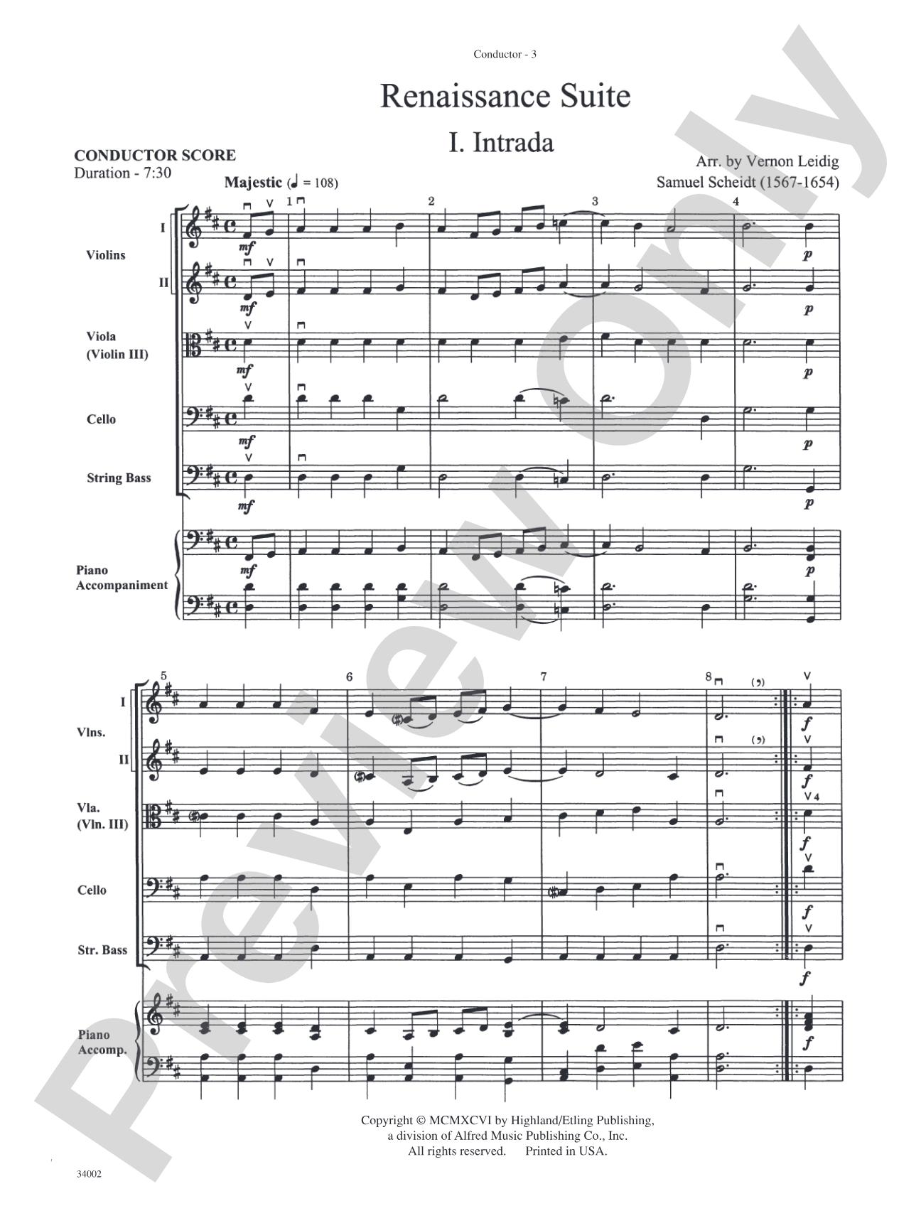 Classics for Contest: String Orchestra Conductor Score & Parts