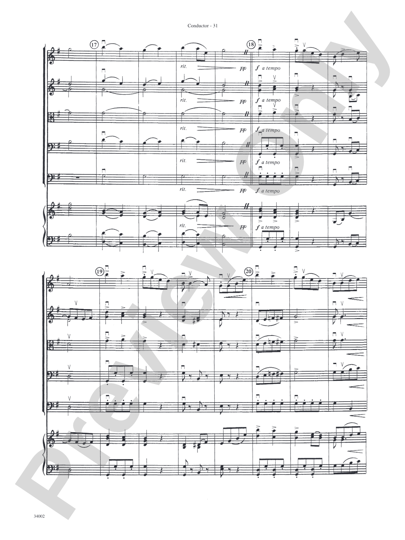 Classics for Contest: String Orchestra Conductor Score & Parts