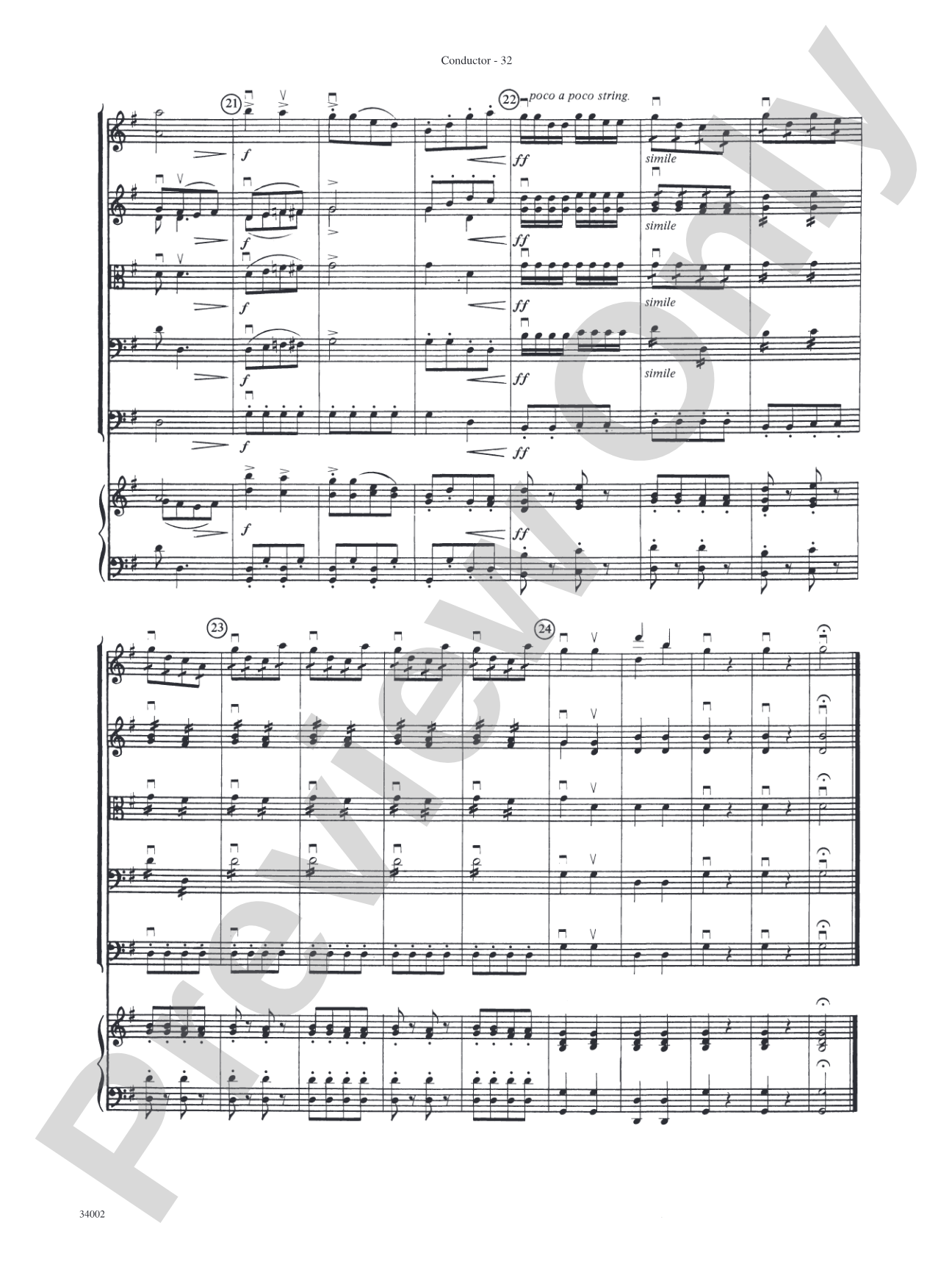 Classics for Contest: String Orchestra Conductor Score & Parts