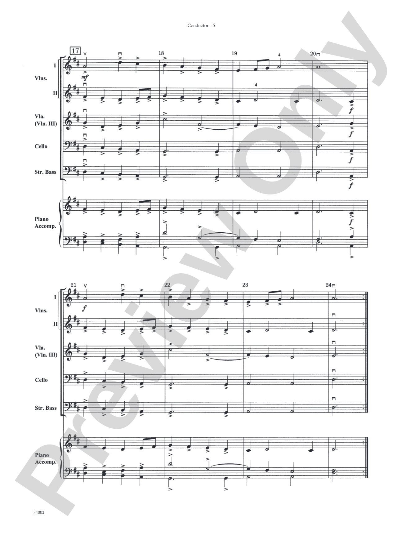 Classics for Contest: String Orchestra Conductor Score & Parts