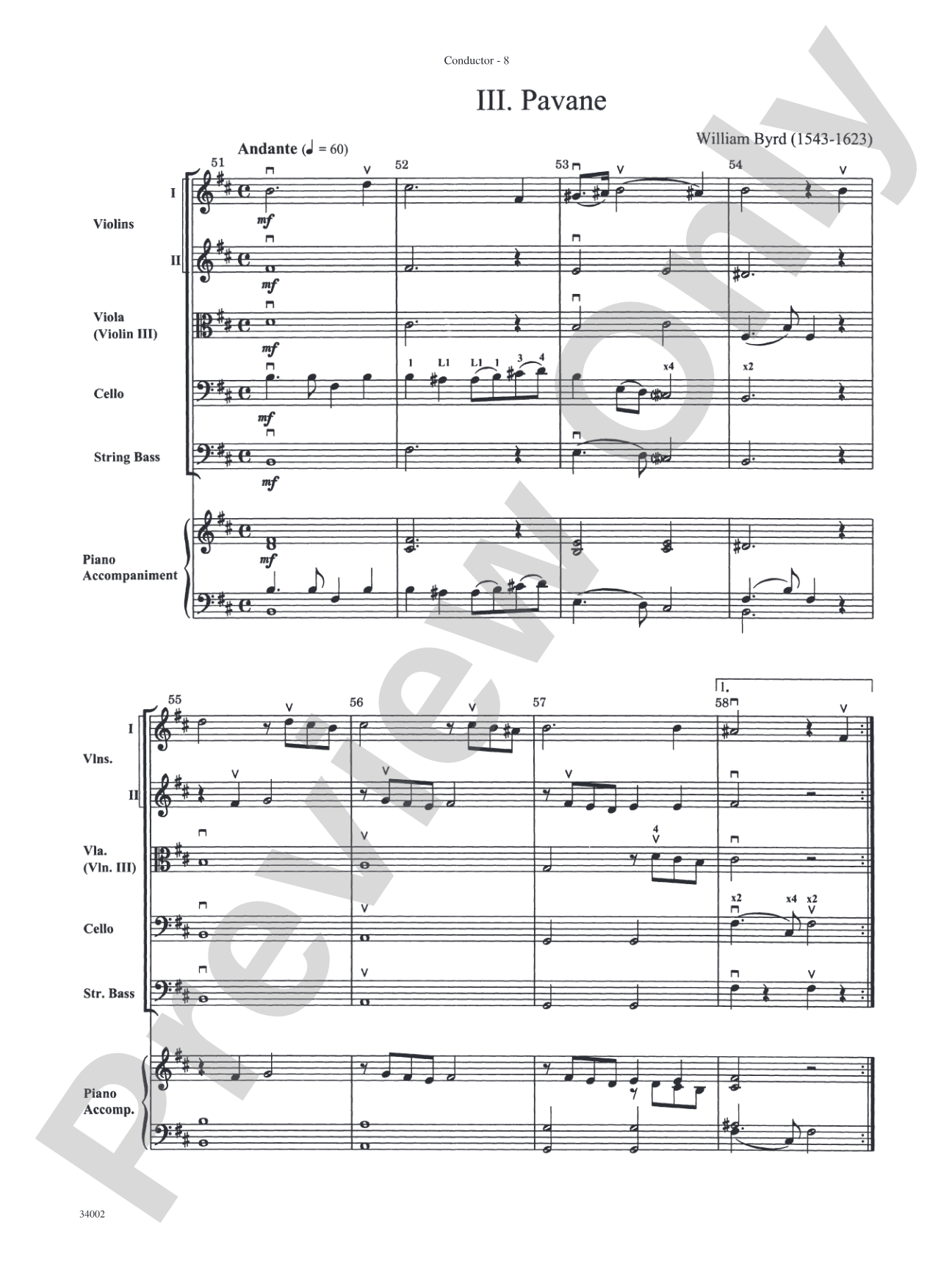 Classics for Contest: String Orchestra Conductor Score & Parts