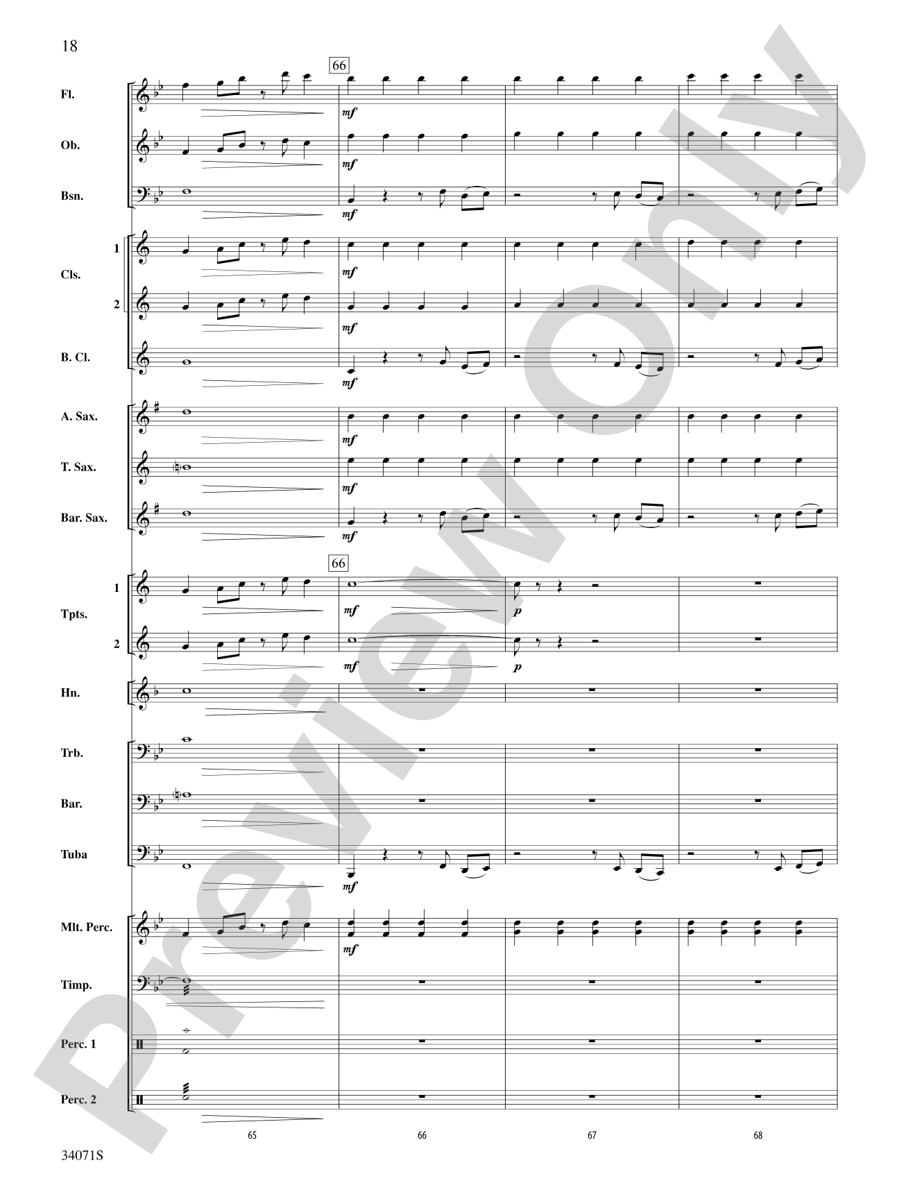 Haven't Met You Yet: Concert Band Conductor Score & Parts