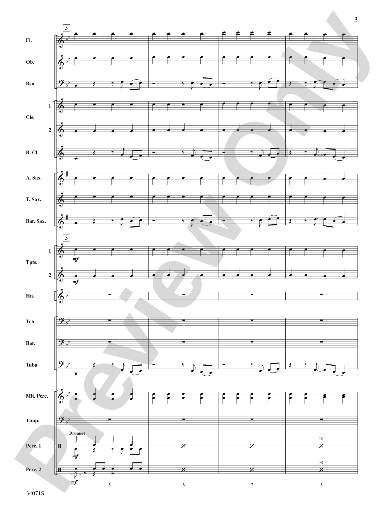 Haven't Met You Yet: Concert Band Conductor Score & Parts