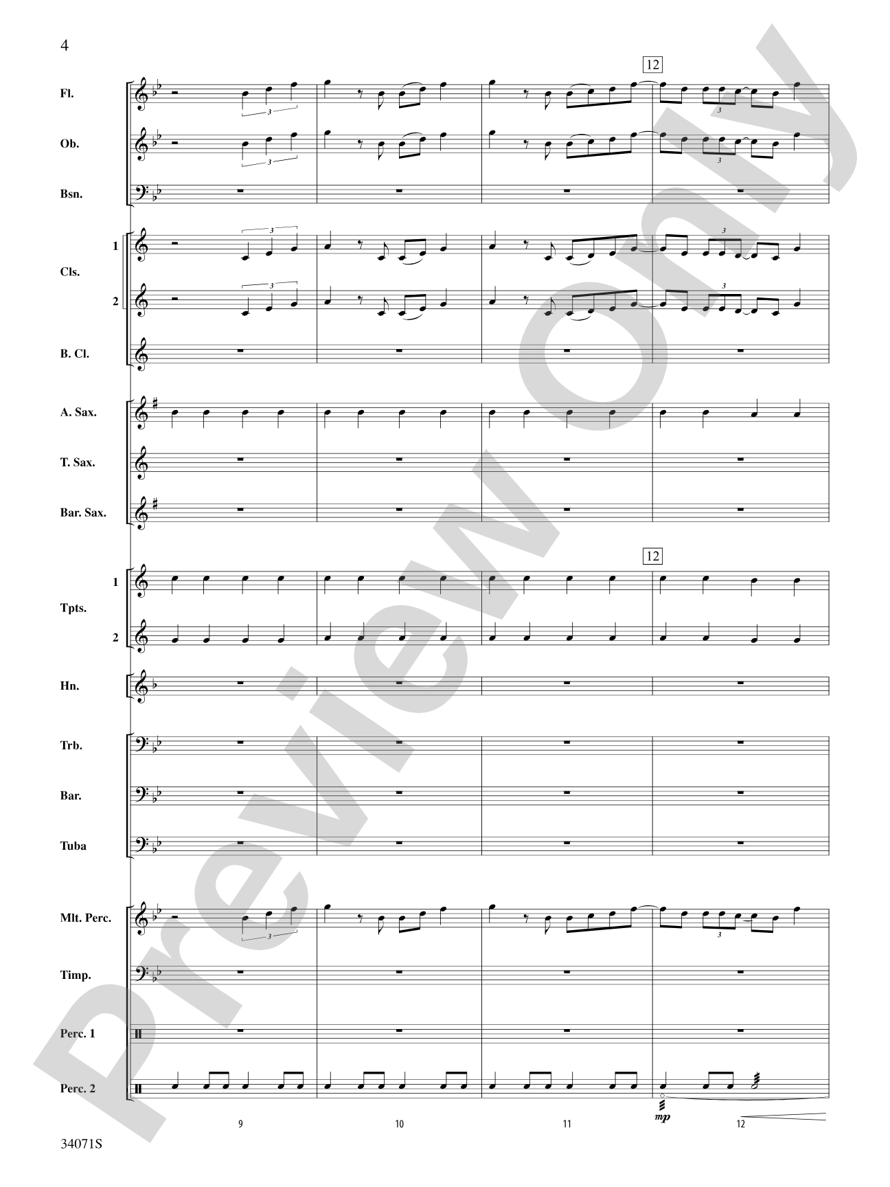 Haven't Met You Yet: Concert Band Conductor Score & Parts