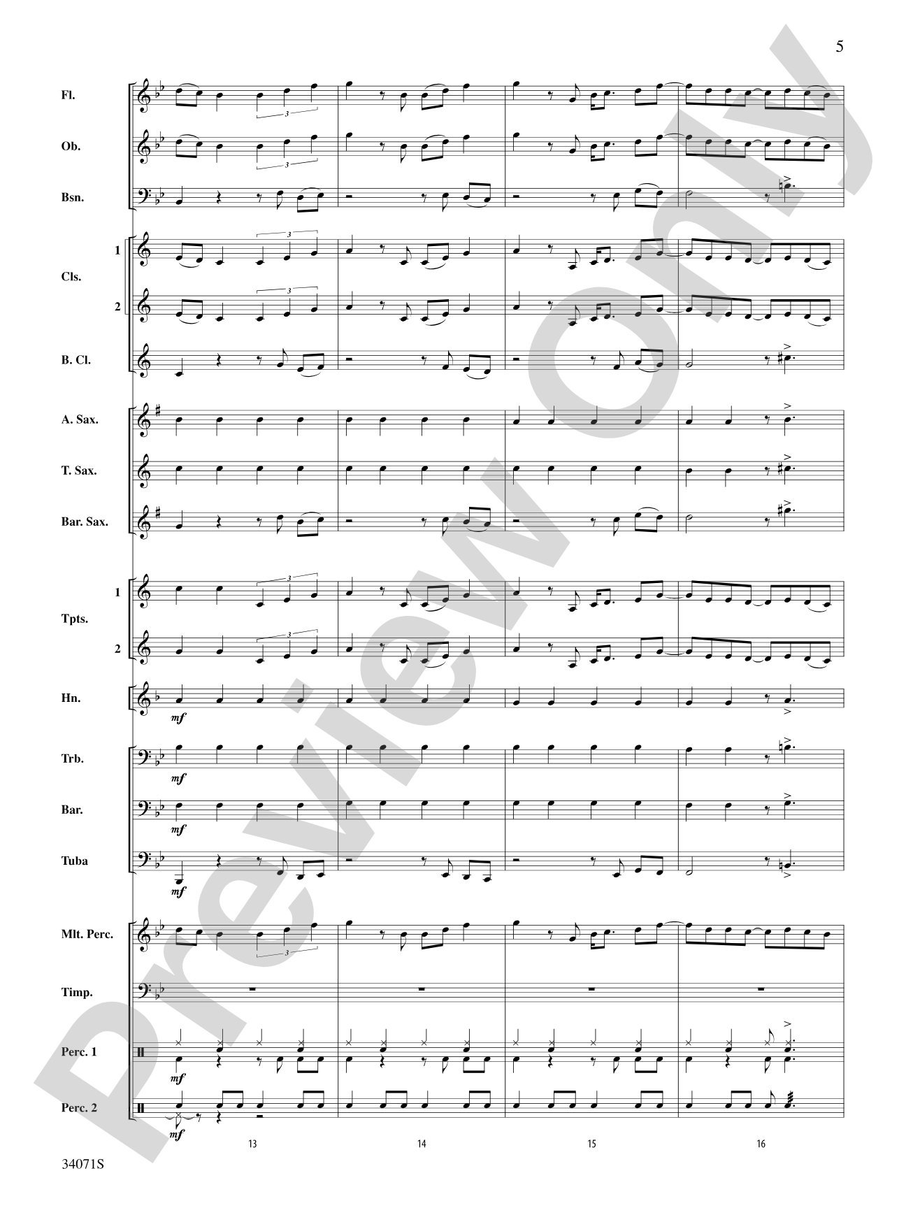 Haven't Met You Yet: Concert Band Conductor Score & Parts