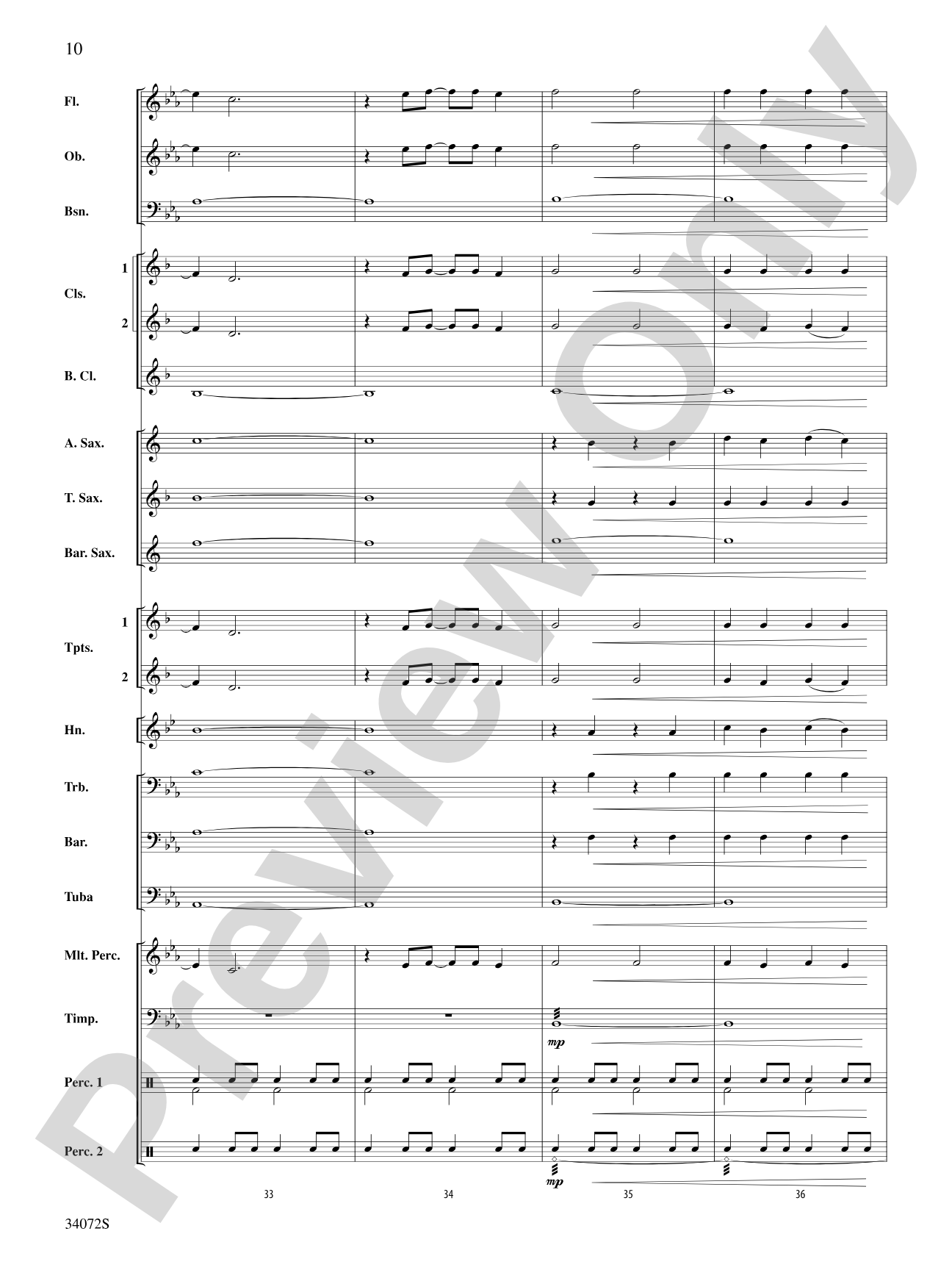 1, 2, 3, 4: Concert Band Conductor Score & Parts