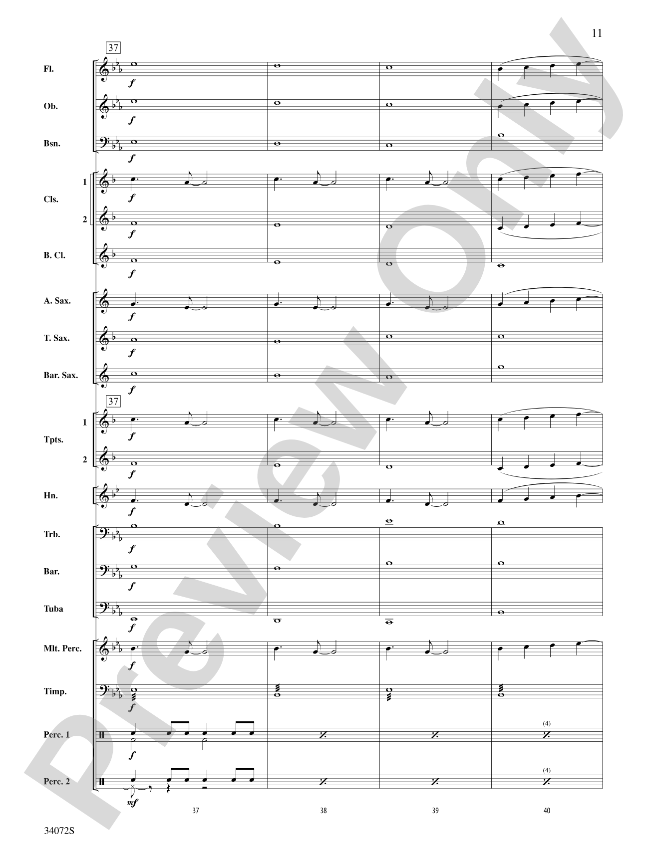 1, 2, 3, 4: Concert Band Conductor Score & Parts