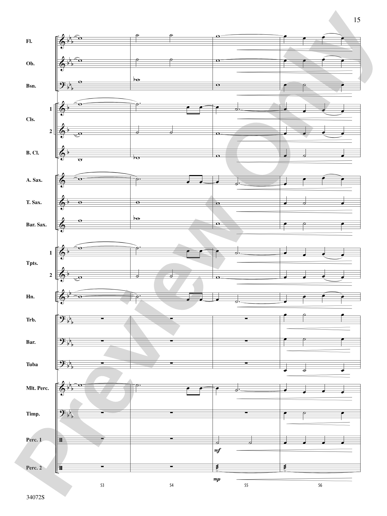 1, 2, 3, 4: Concert Band Conductor Score & Parts