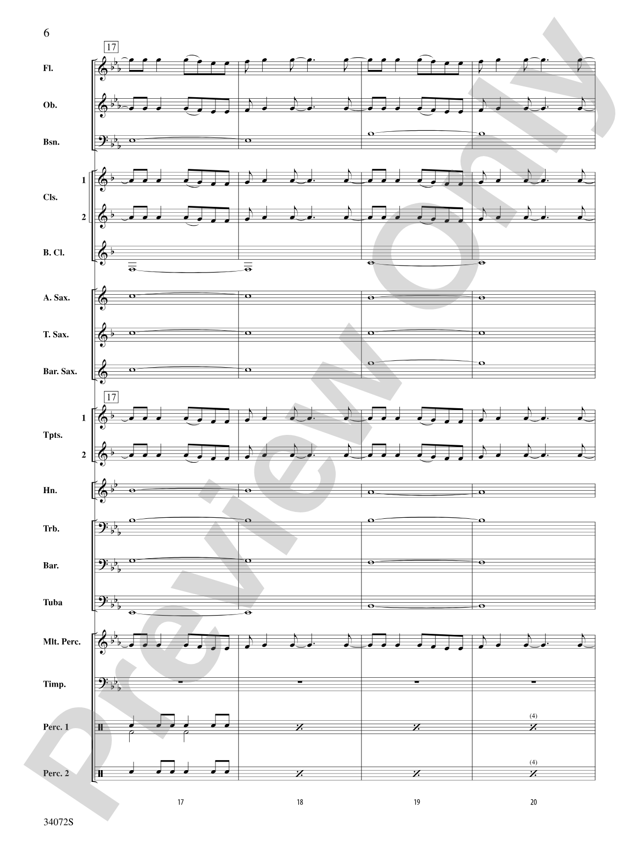 1, 2, 3, 4: Concert Band Conductor Score & Parts