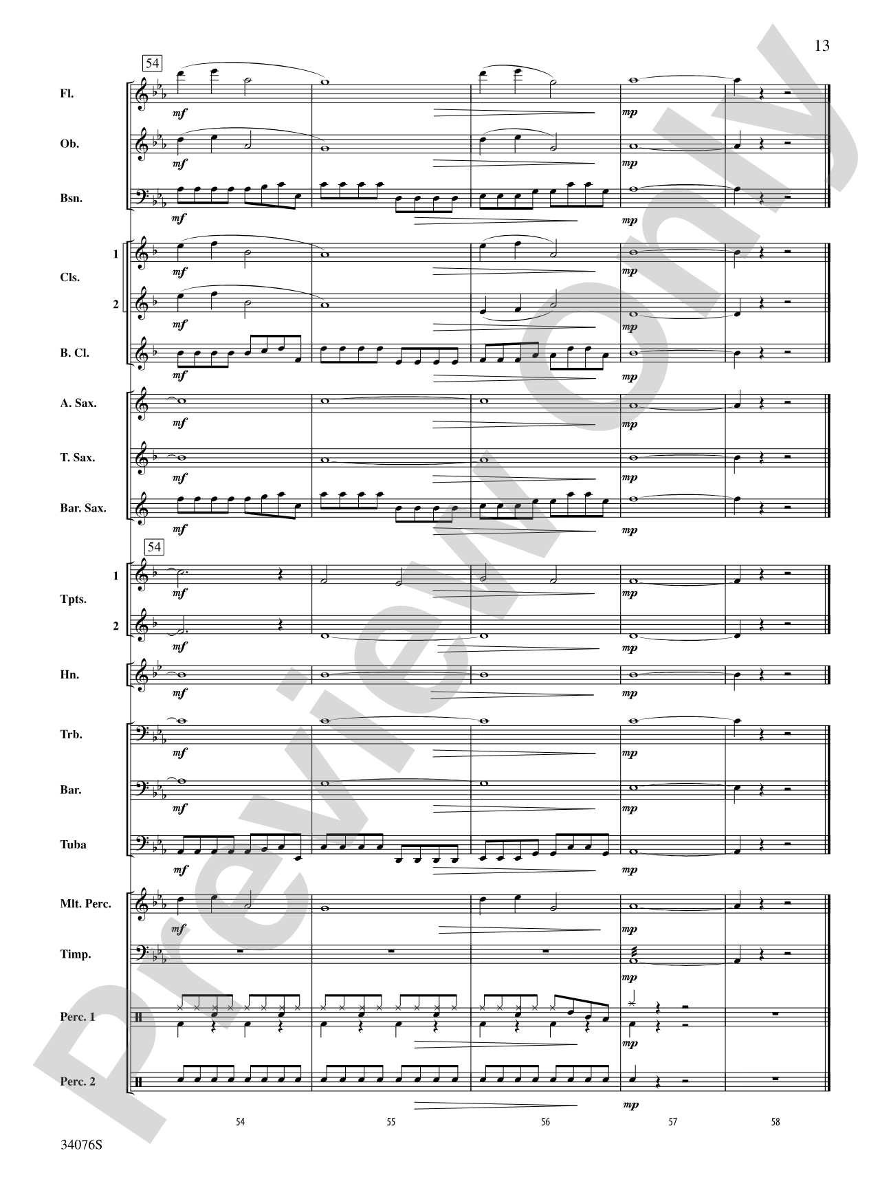Need You Now: Concert Band Conductor Score & Parts