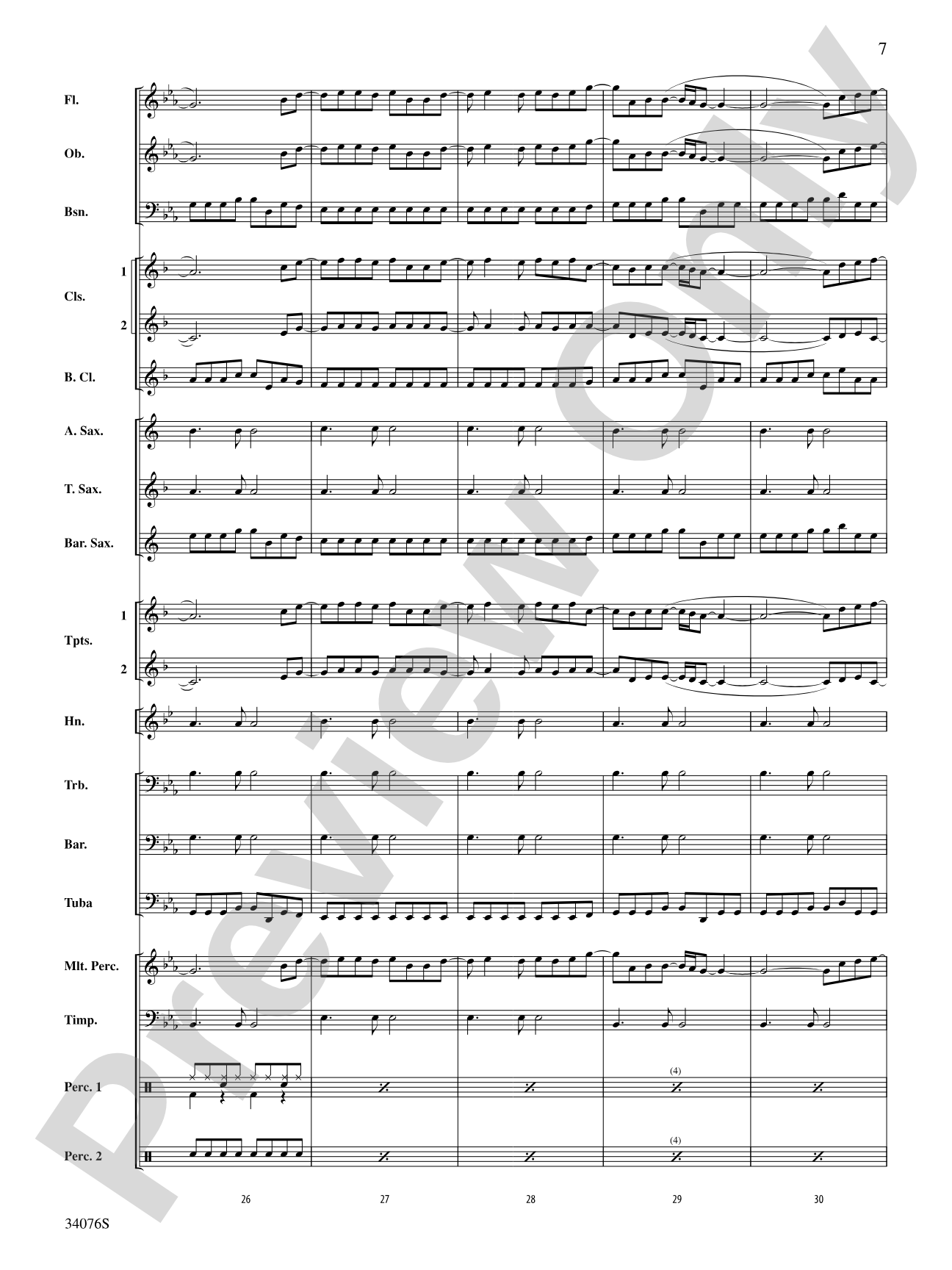 Need You Now: Concert Band Conductor Score & Parts