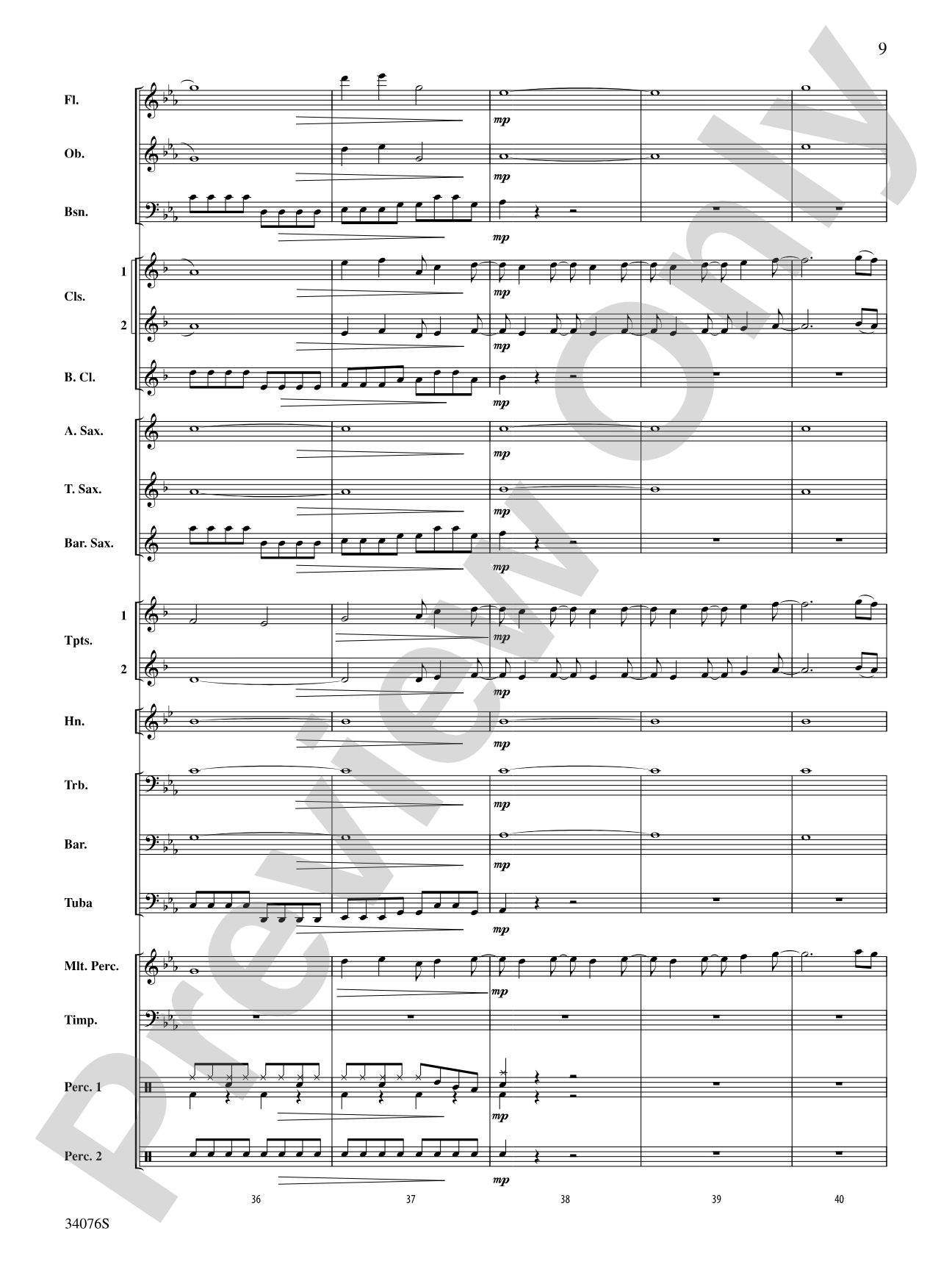 Need You Now: Concert Band Conductor Score & Parts