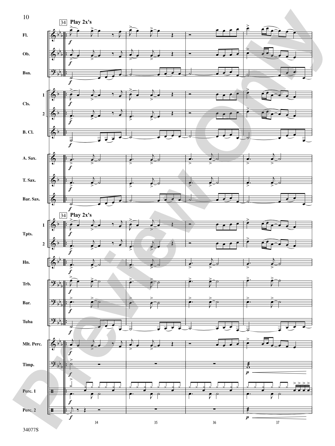Don't Stop Believin': Concert Band Conductor Score & Parts
