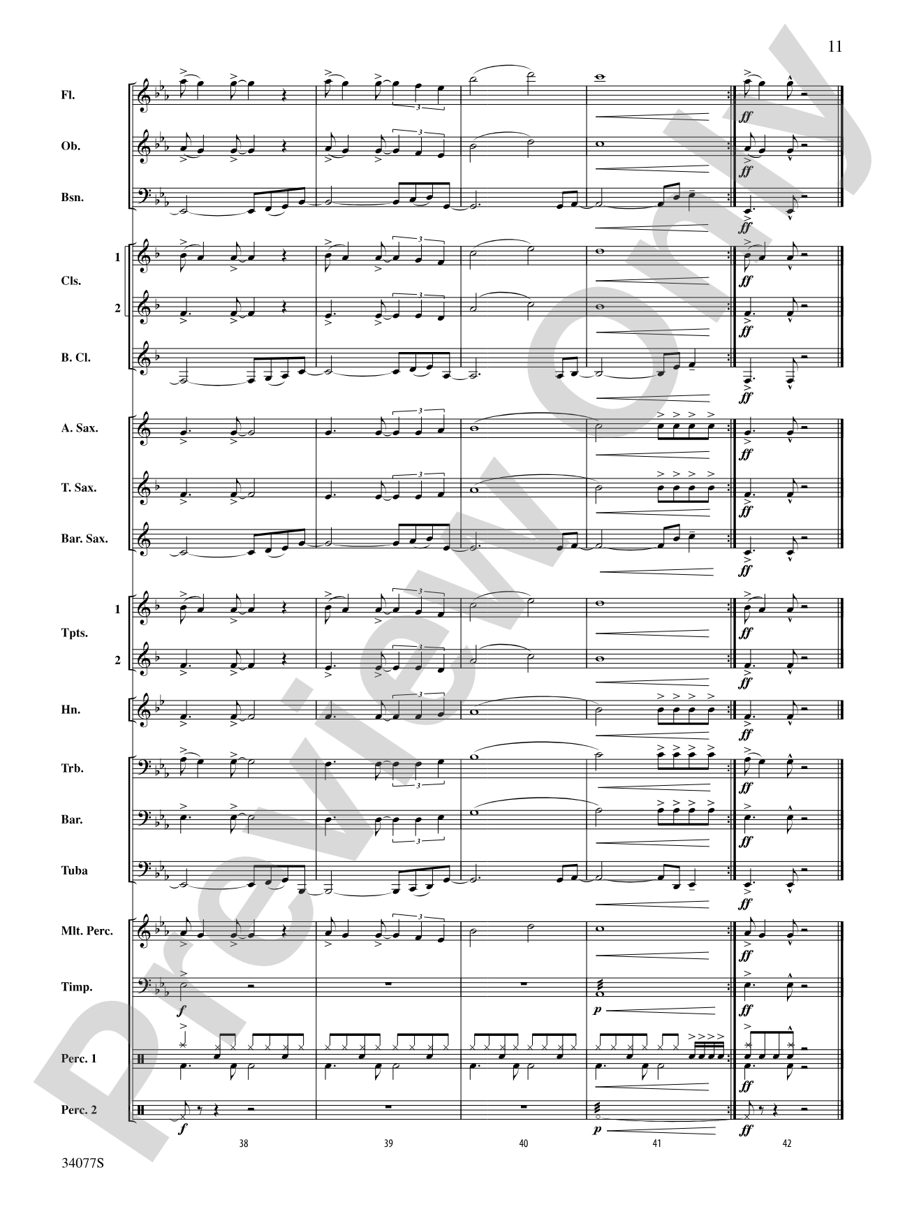 Don't Stop Believin': Concert Band Conductor Score & Parts