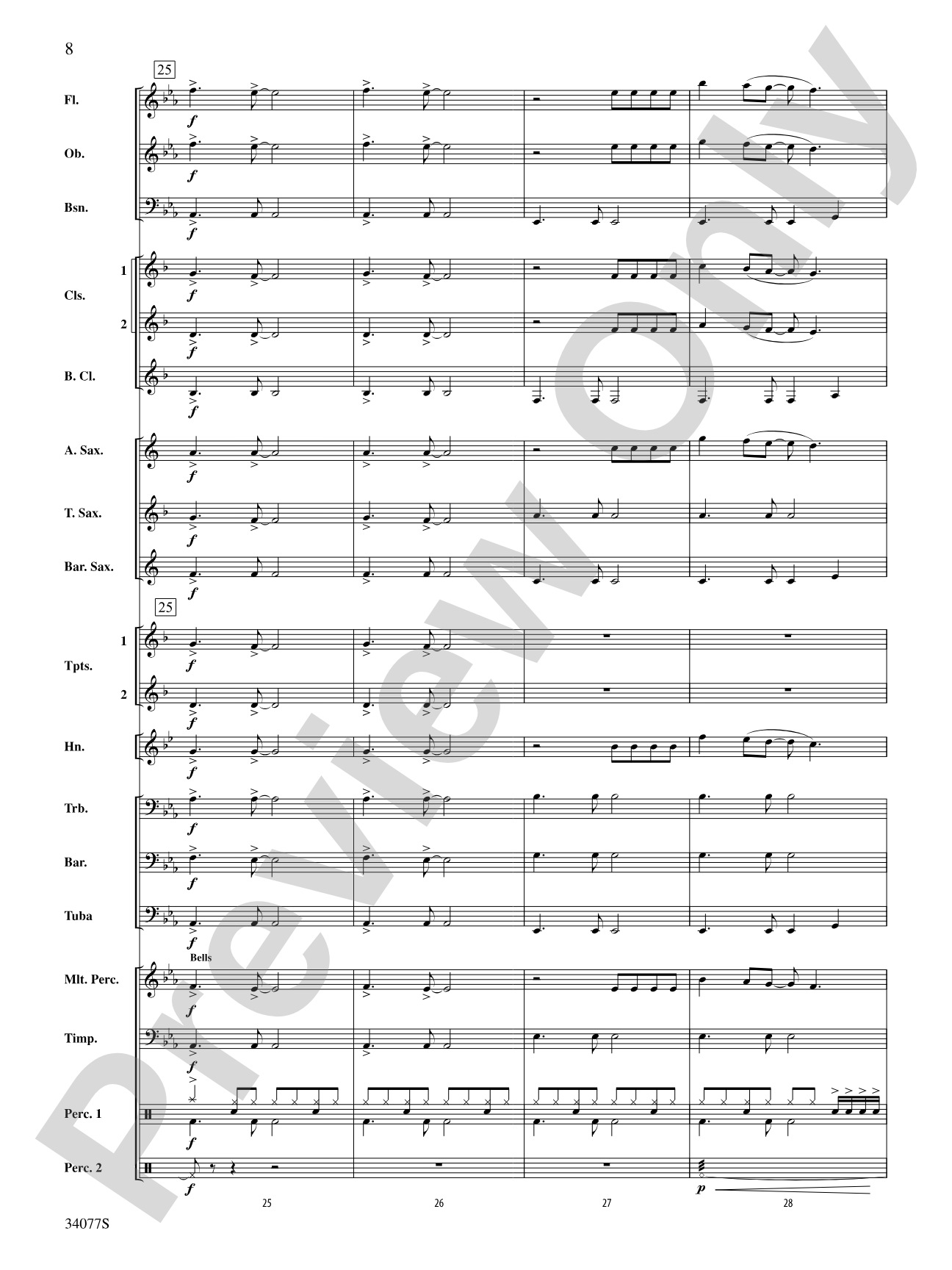 Don't Stop Believin': Concert Band Conductor Score & Parts