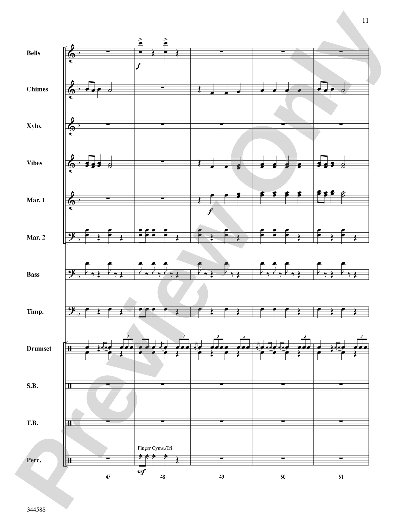 Holiday Favorites: Percussion Ensemble Score & Parts