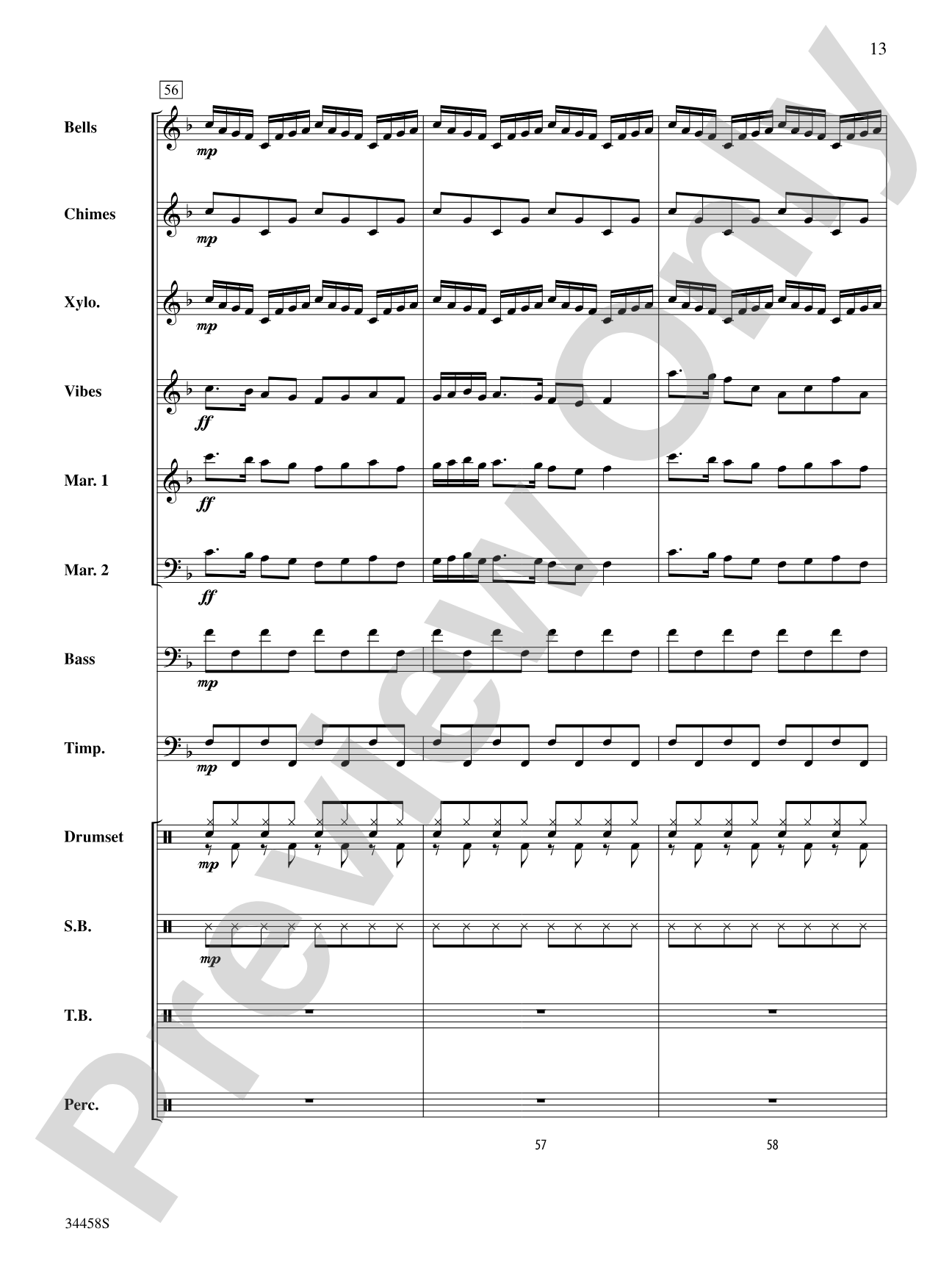 Holiday Favorites: Percussion Ensemble Score & Parts