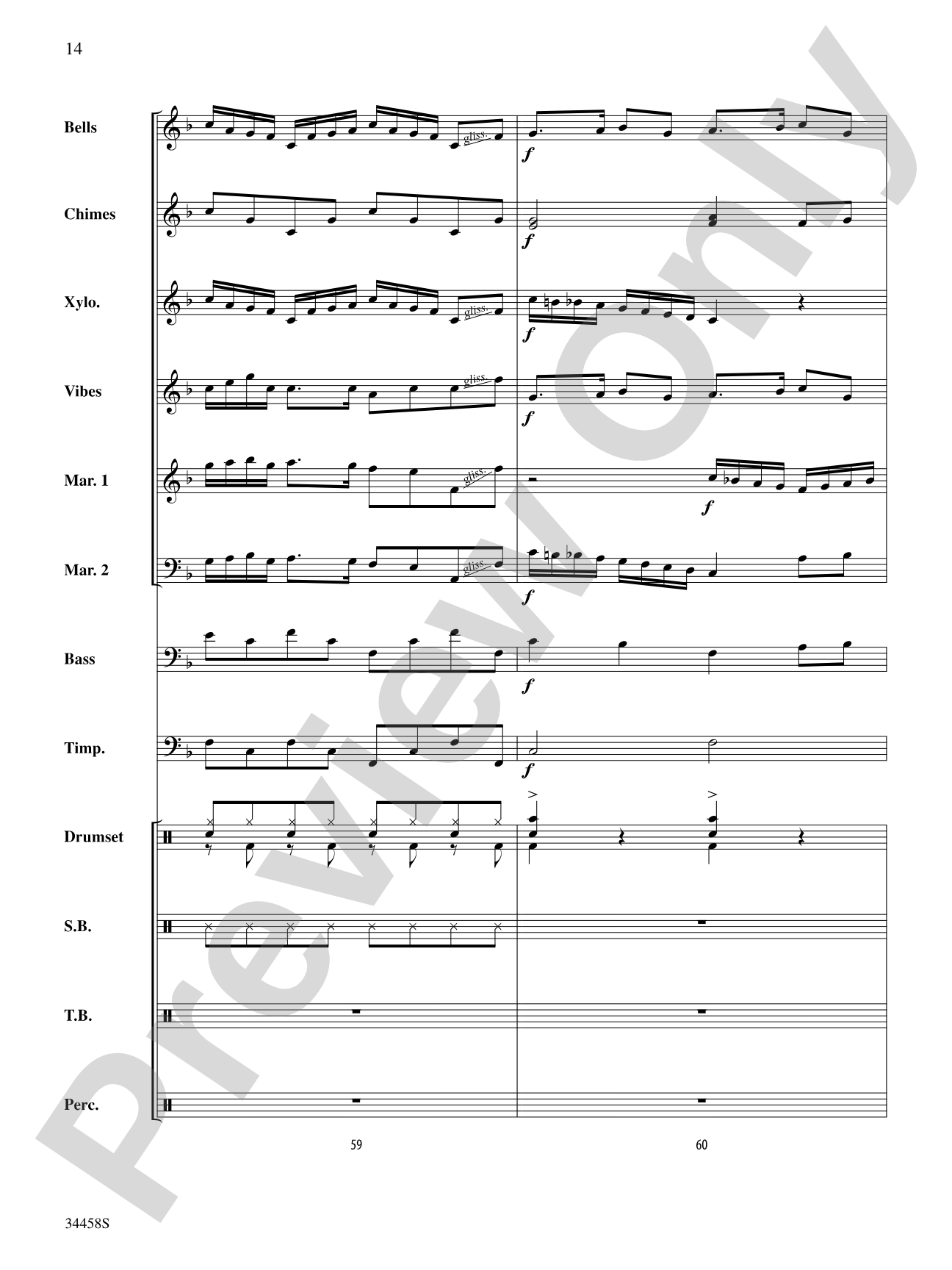 Holiday Favorites: Percussion Ensemble Score & Parts