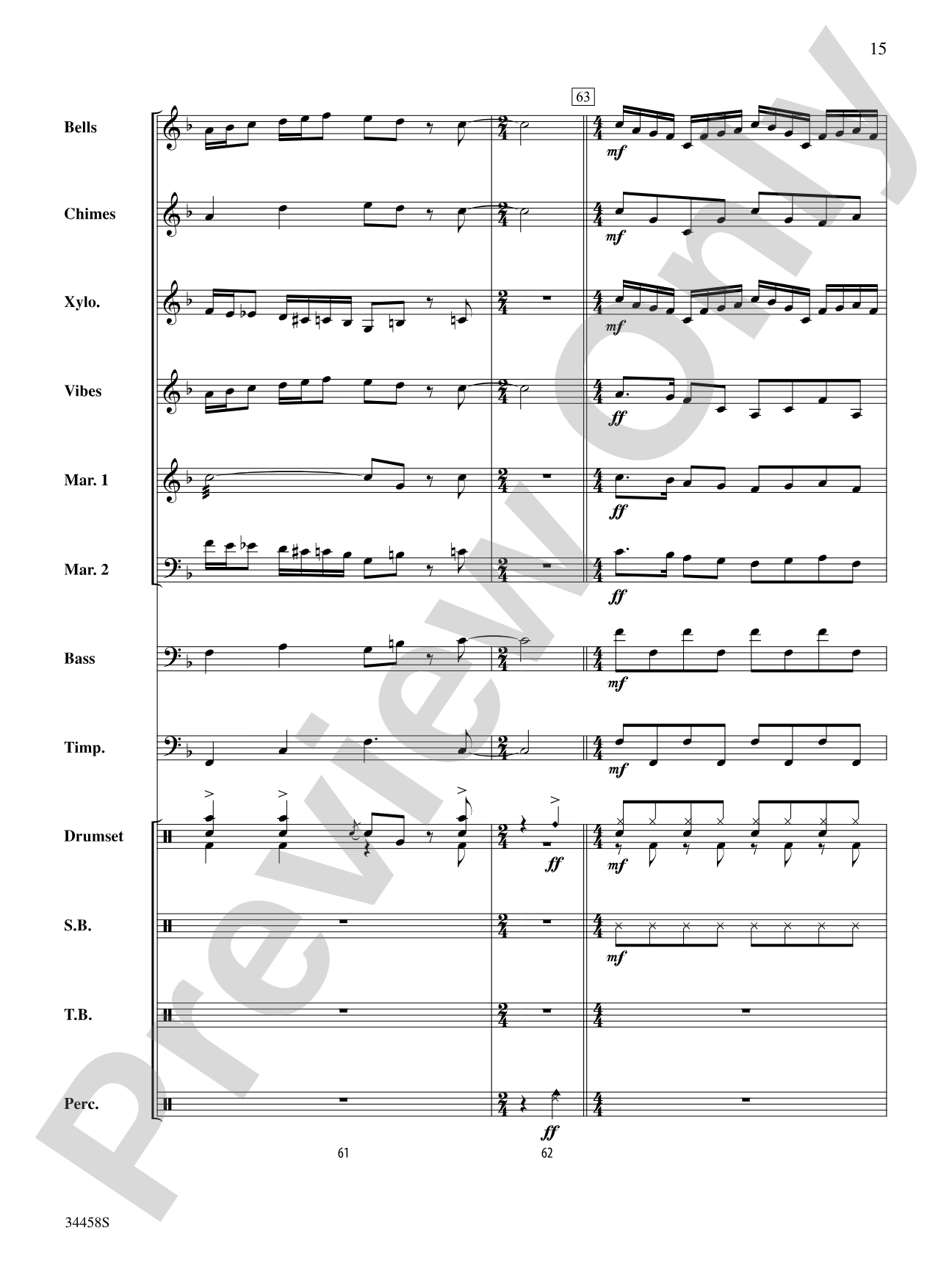 Holiday Favorites: Percussion Ensemble Score & Parts