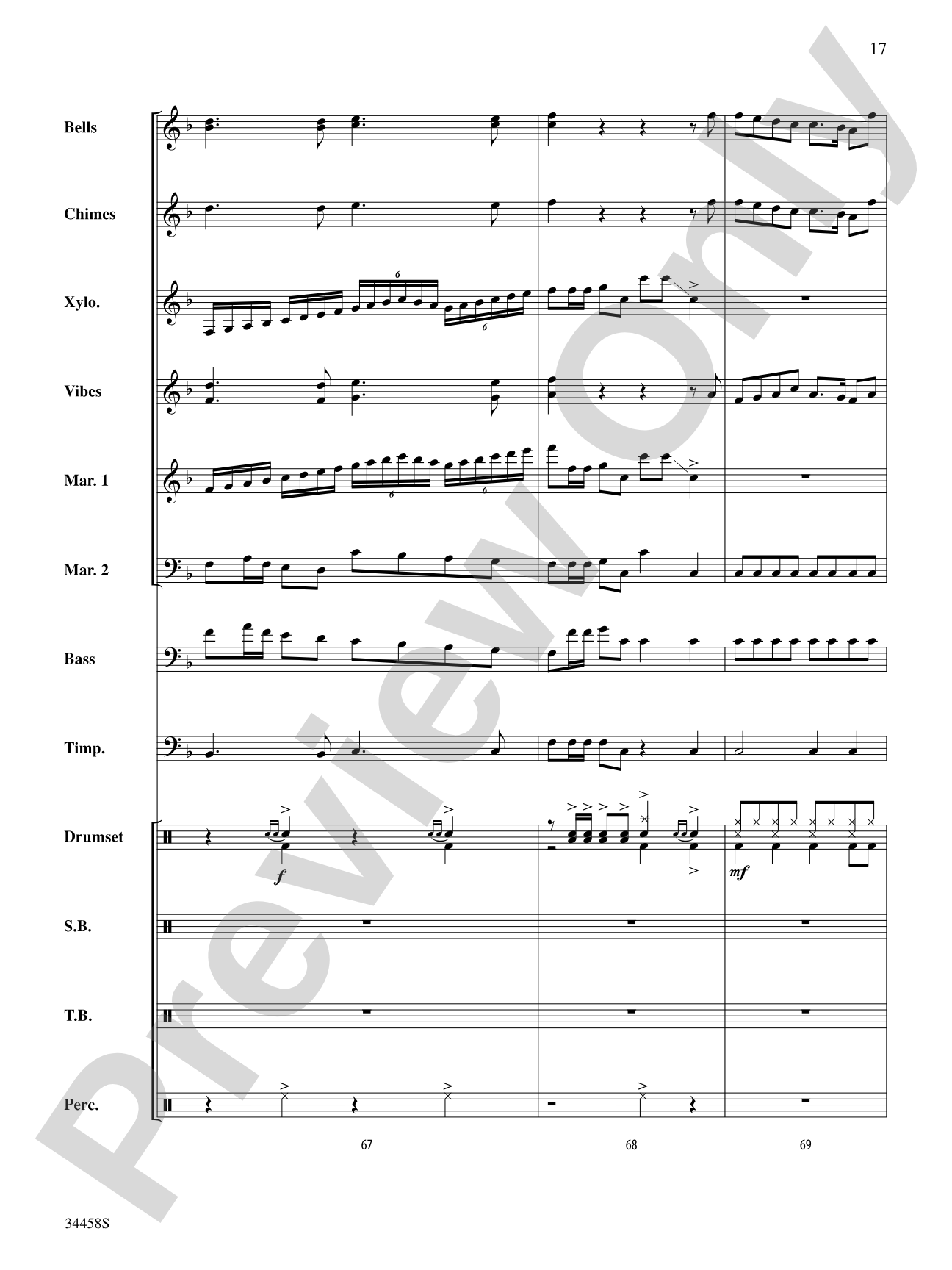 Holiday Favorites: Percussion Ensemble Score & Parts
