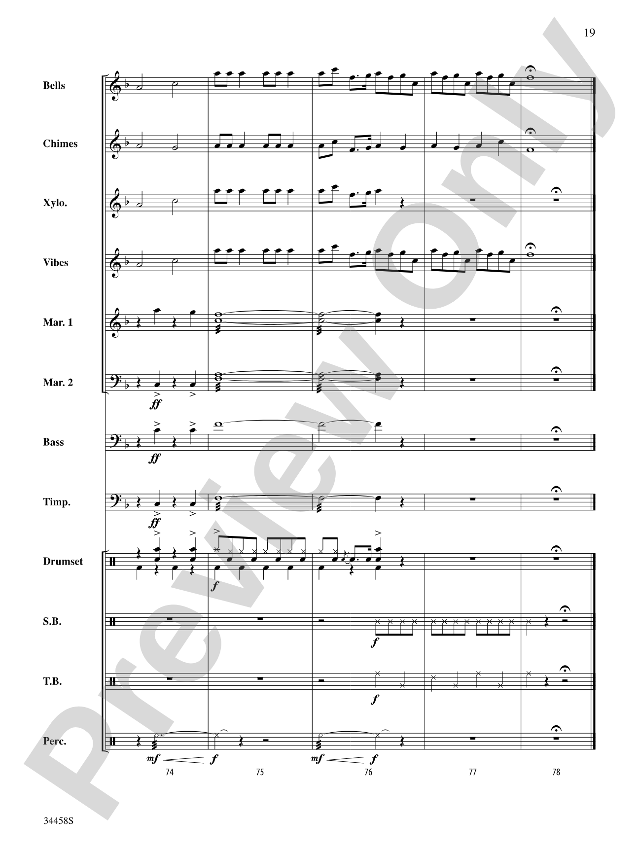 Holiday Favorites: Percussion Ensemble Score & Parts