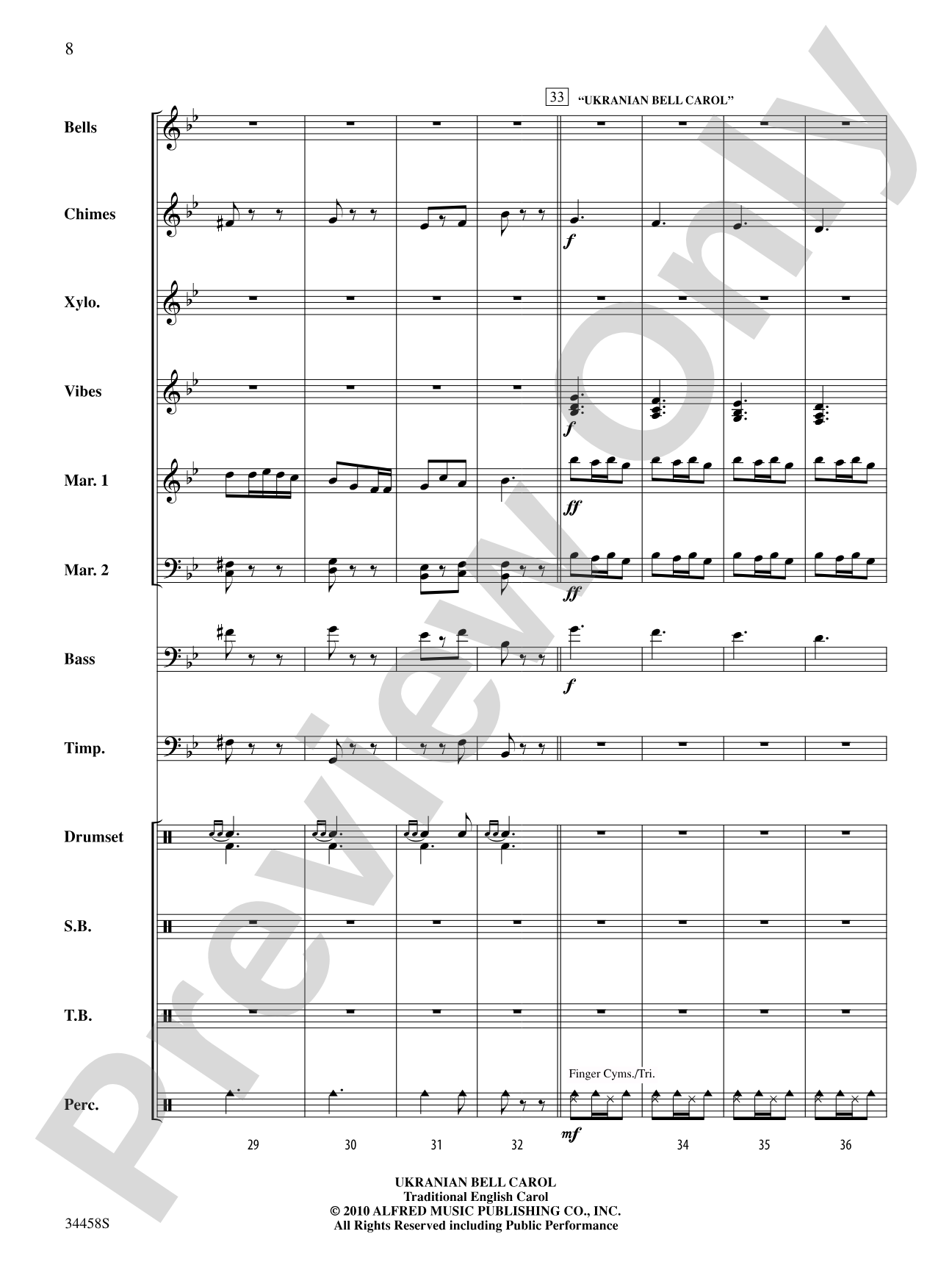 Holiday Favorites: Percussion Ensemble Score & Parts