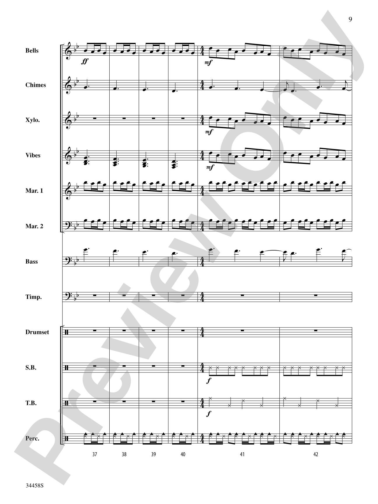 Holiday Favorites: Percussion Ensemble Score & Parts