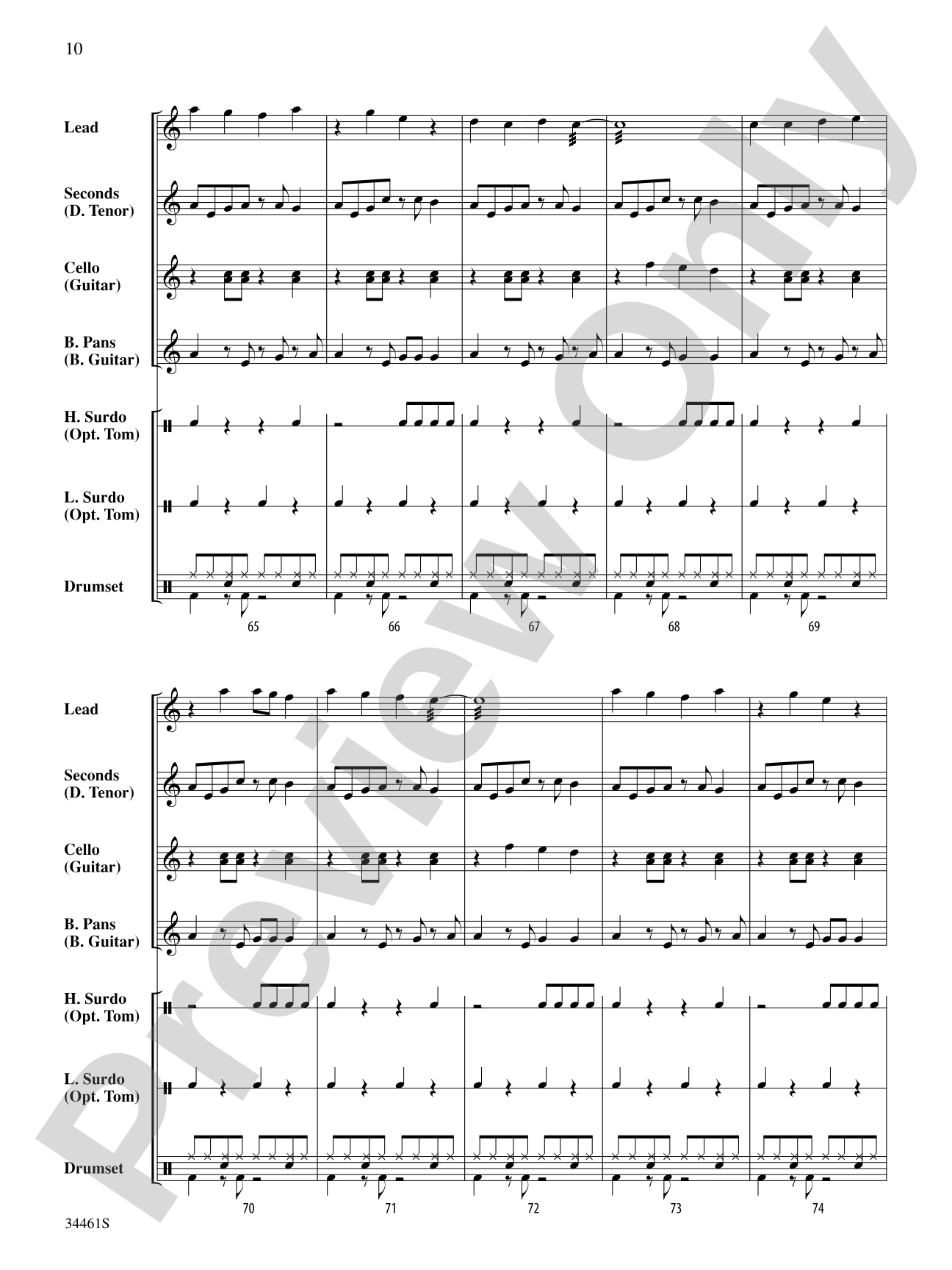 Bahia Street Beat: Steel Drum Conductor Score & Parts